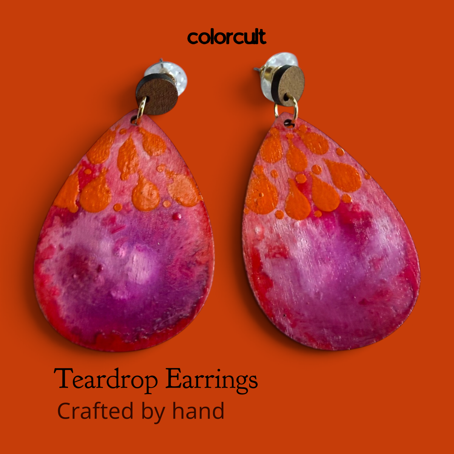 Party Punch Teardrop Earrings