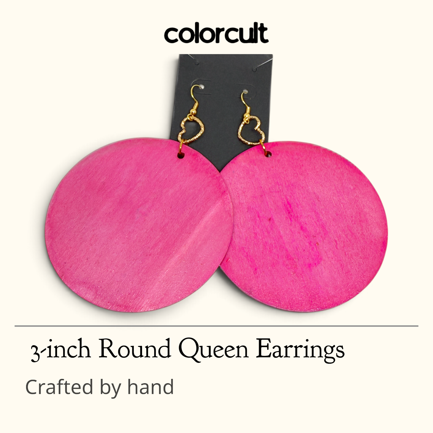 Suede Heart Queen Earrings