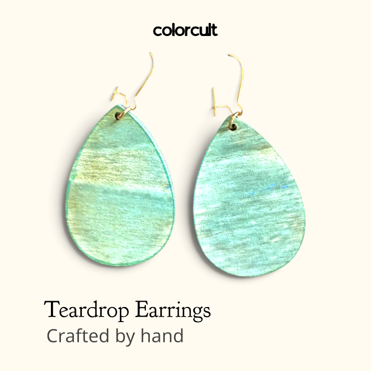 Mint Teardrop Earrings