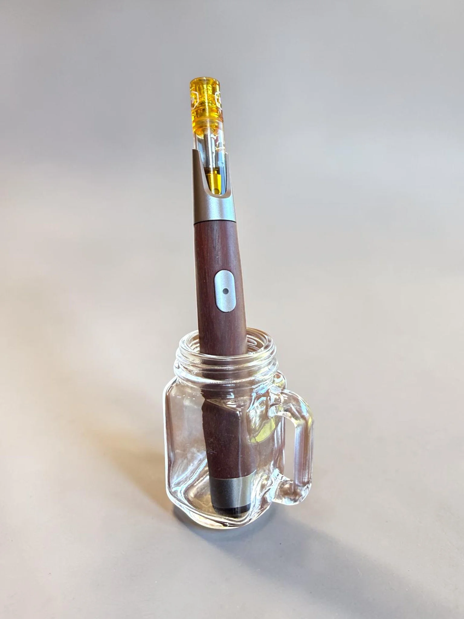 The Buddy System: Wooden Vape Pen Battery + Mini Mason