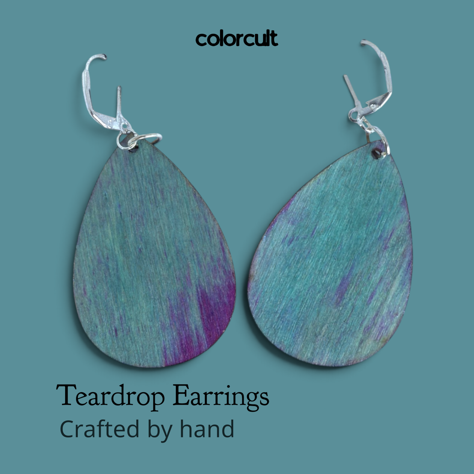 Galaxy Teardrop Earrings by Color Cult