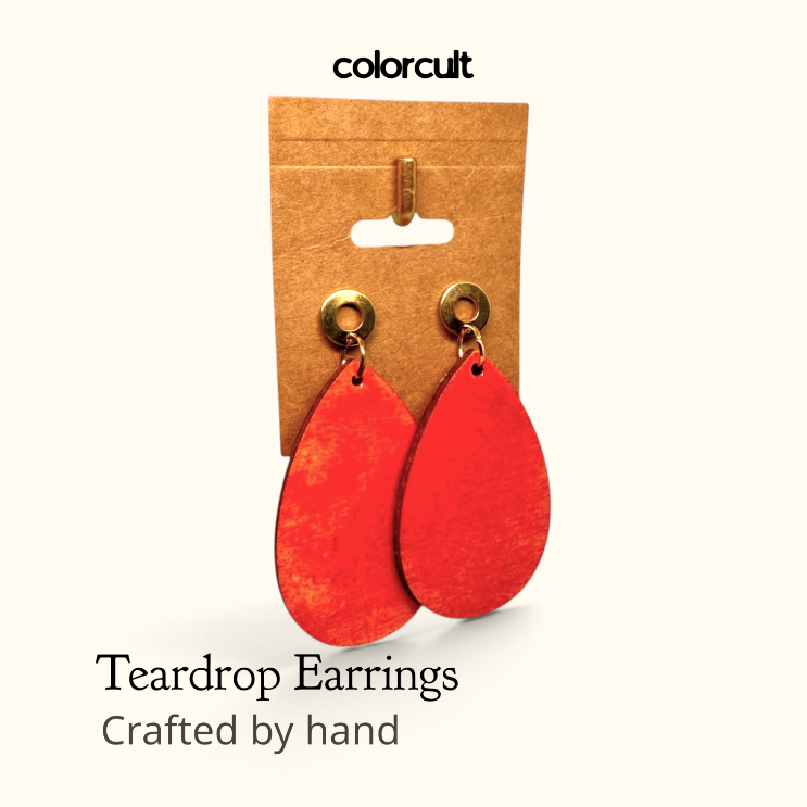Squash Gloss Teardrop Earrings