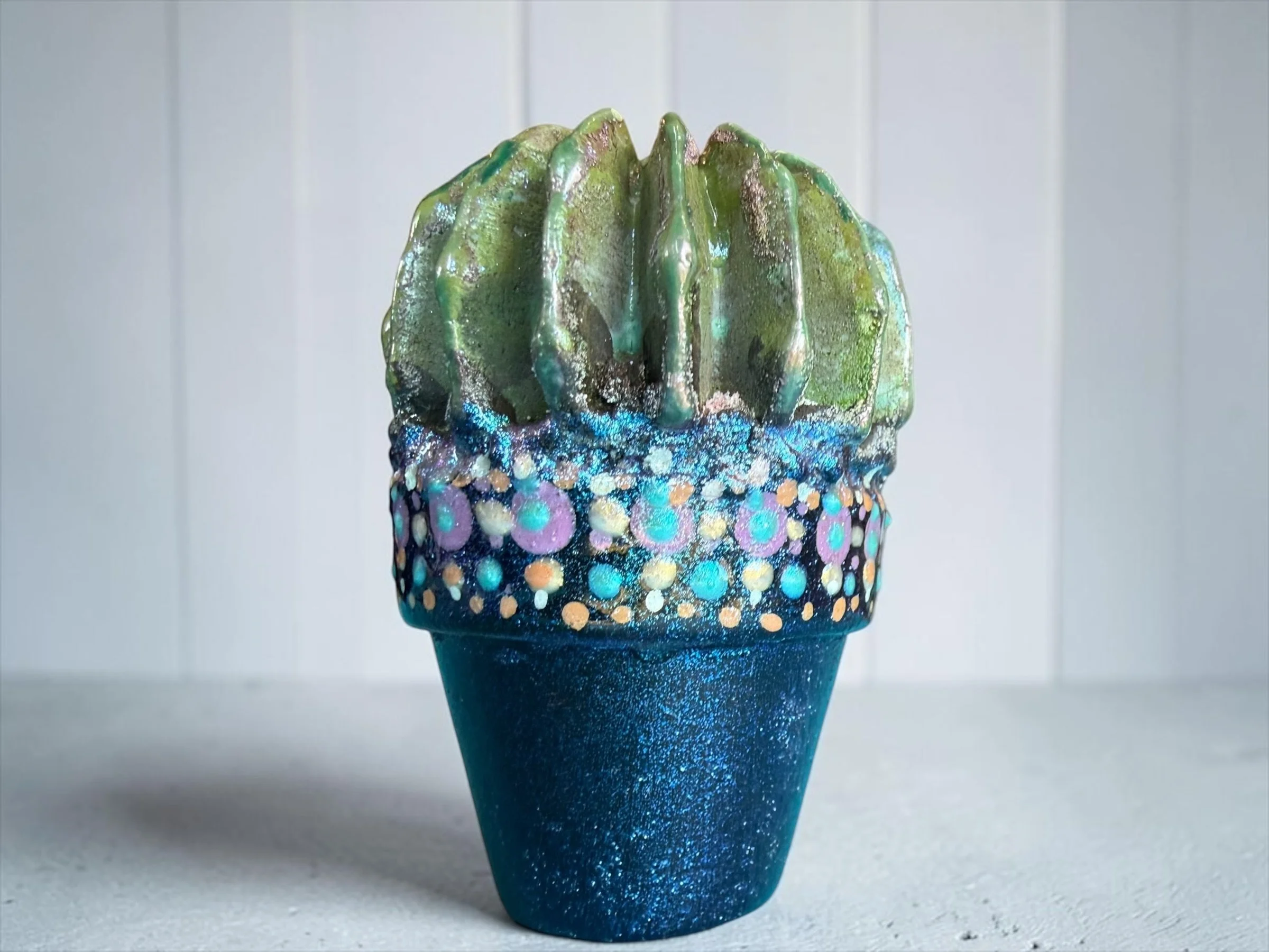 Hand-Casted Cement Cactus - In Bloom 2 (10).JPG
