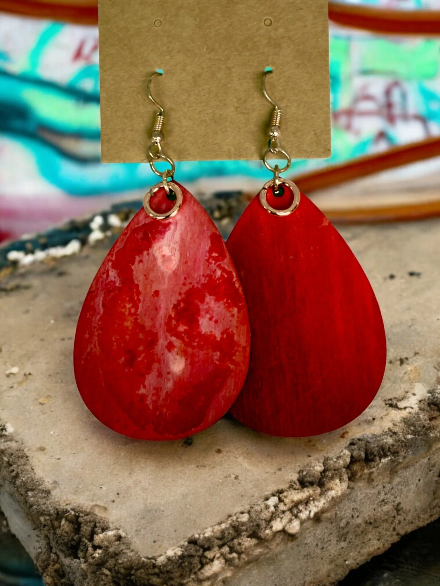Inferno Teardrop Earrings by Color Cult