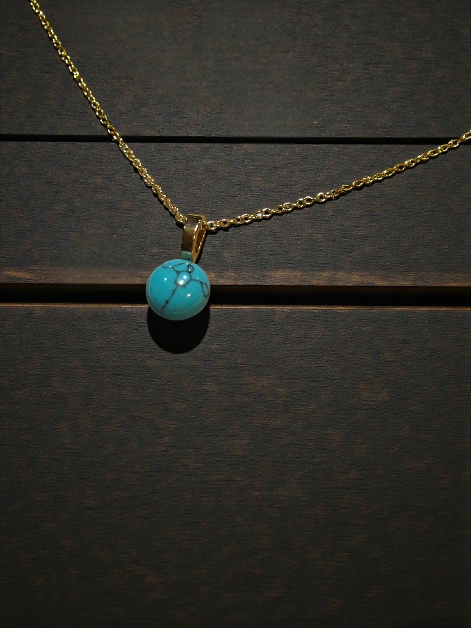 Turquoise Pendant 3 Necklace