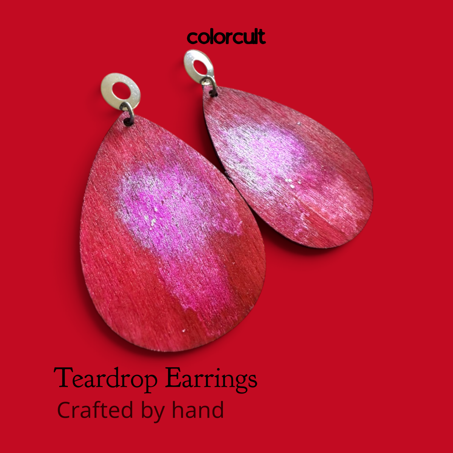 Scarlet Teardrop Earrings