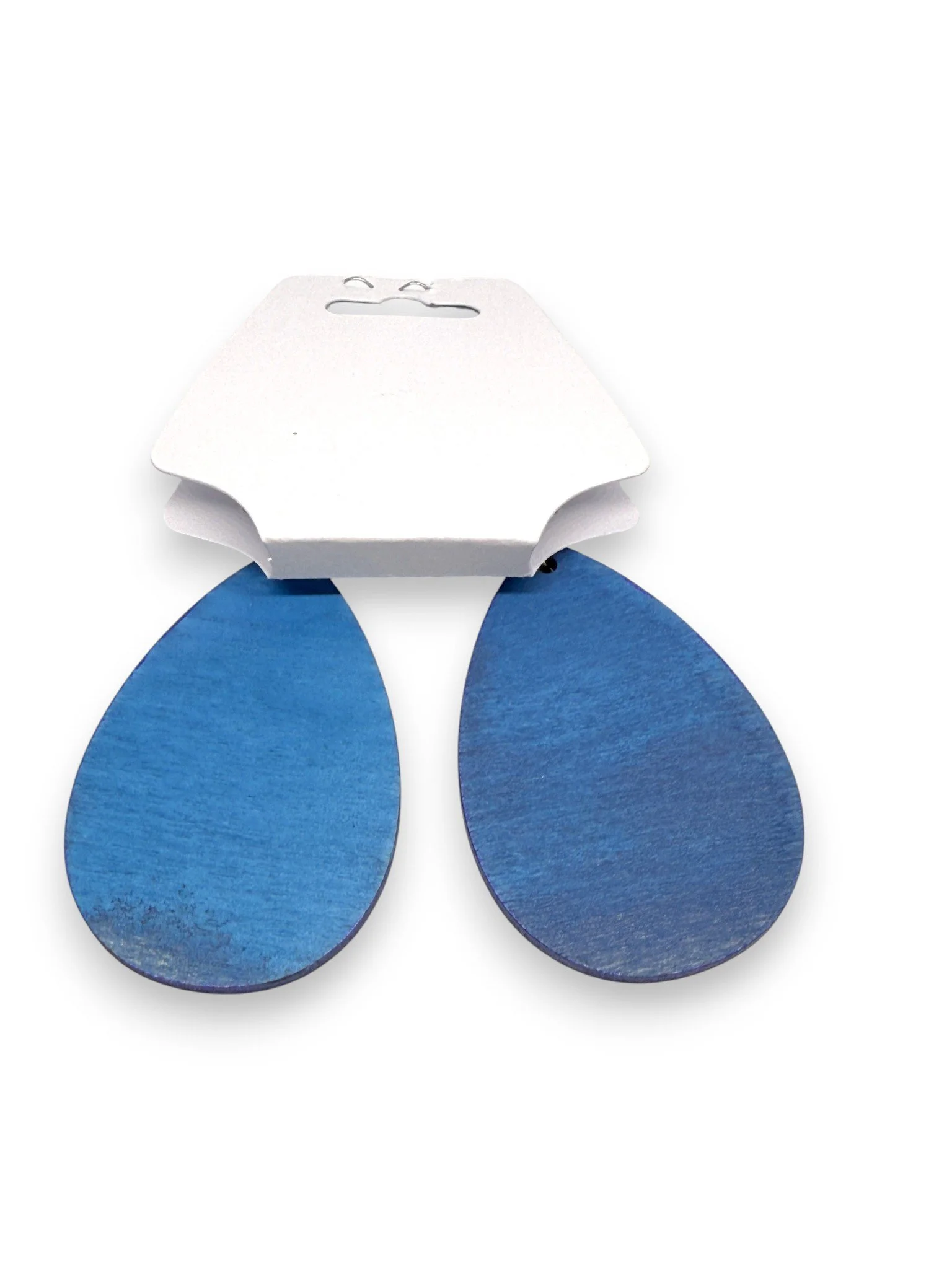 Back of Azure Teardrop Earrings by Color Cult