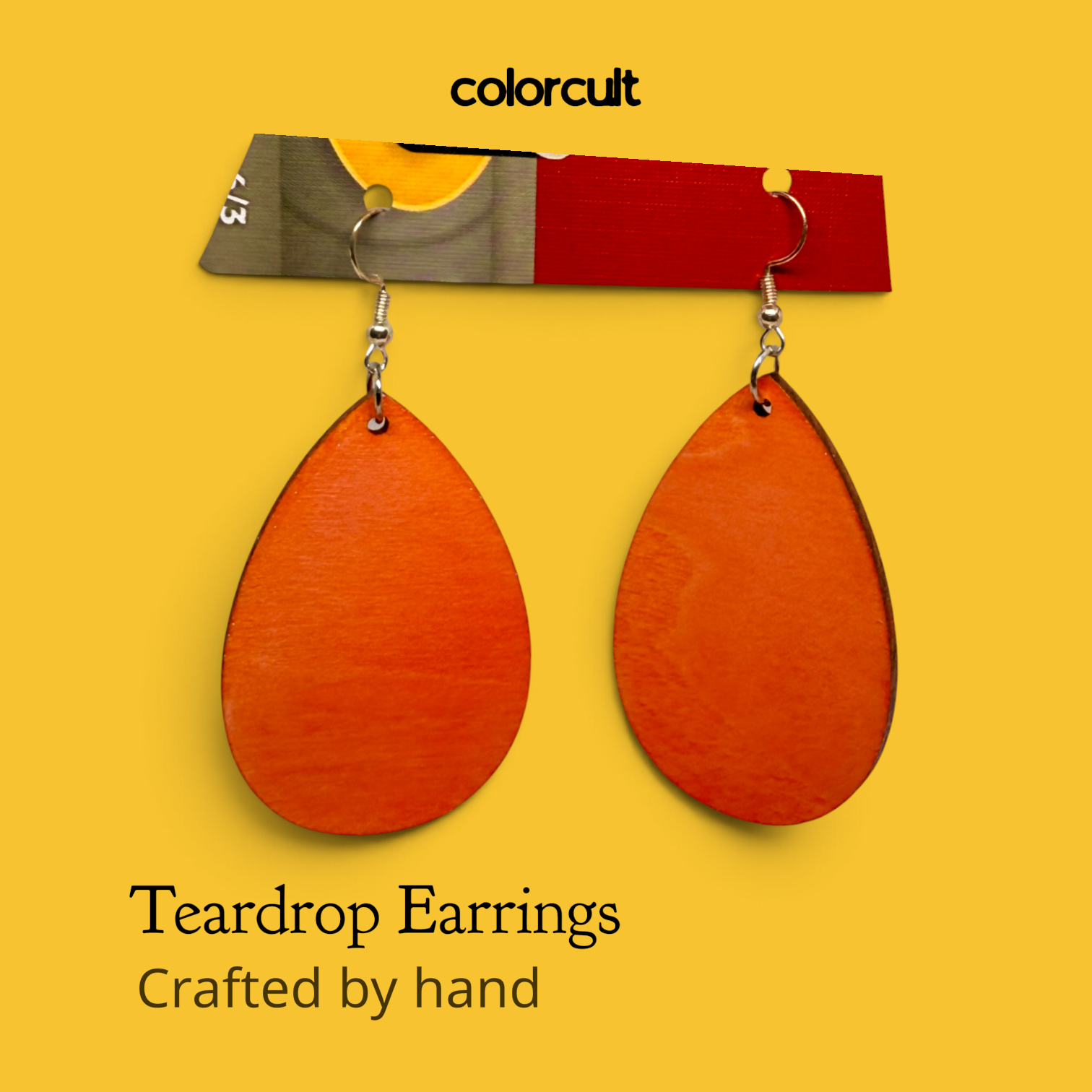 Tangerine Teardrop Earrings