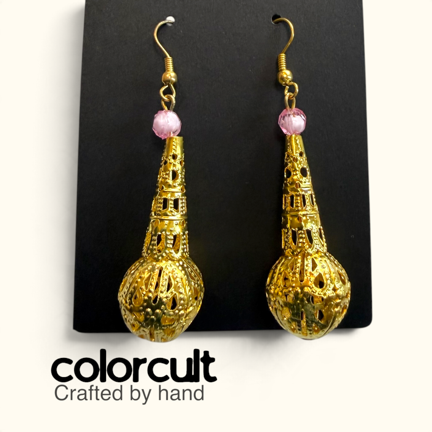 The Gilded Minaret Pink Crystal Drop Earrings (2).PNG