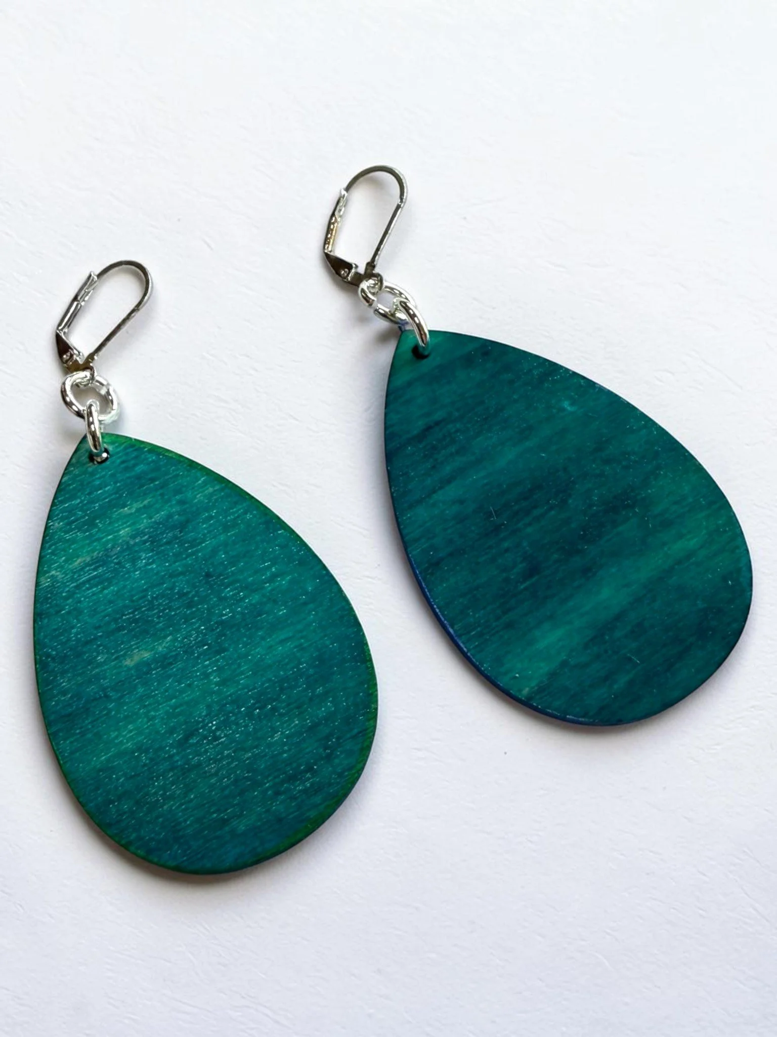 Silver Seas Teardrop Earrings by Color Cult