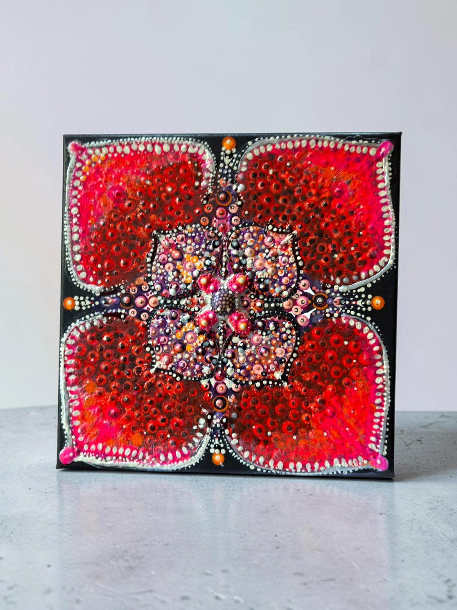 Flower Mandala Canvas Art - 12x12