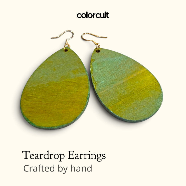 Pistachio Teardrop Earrings