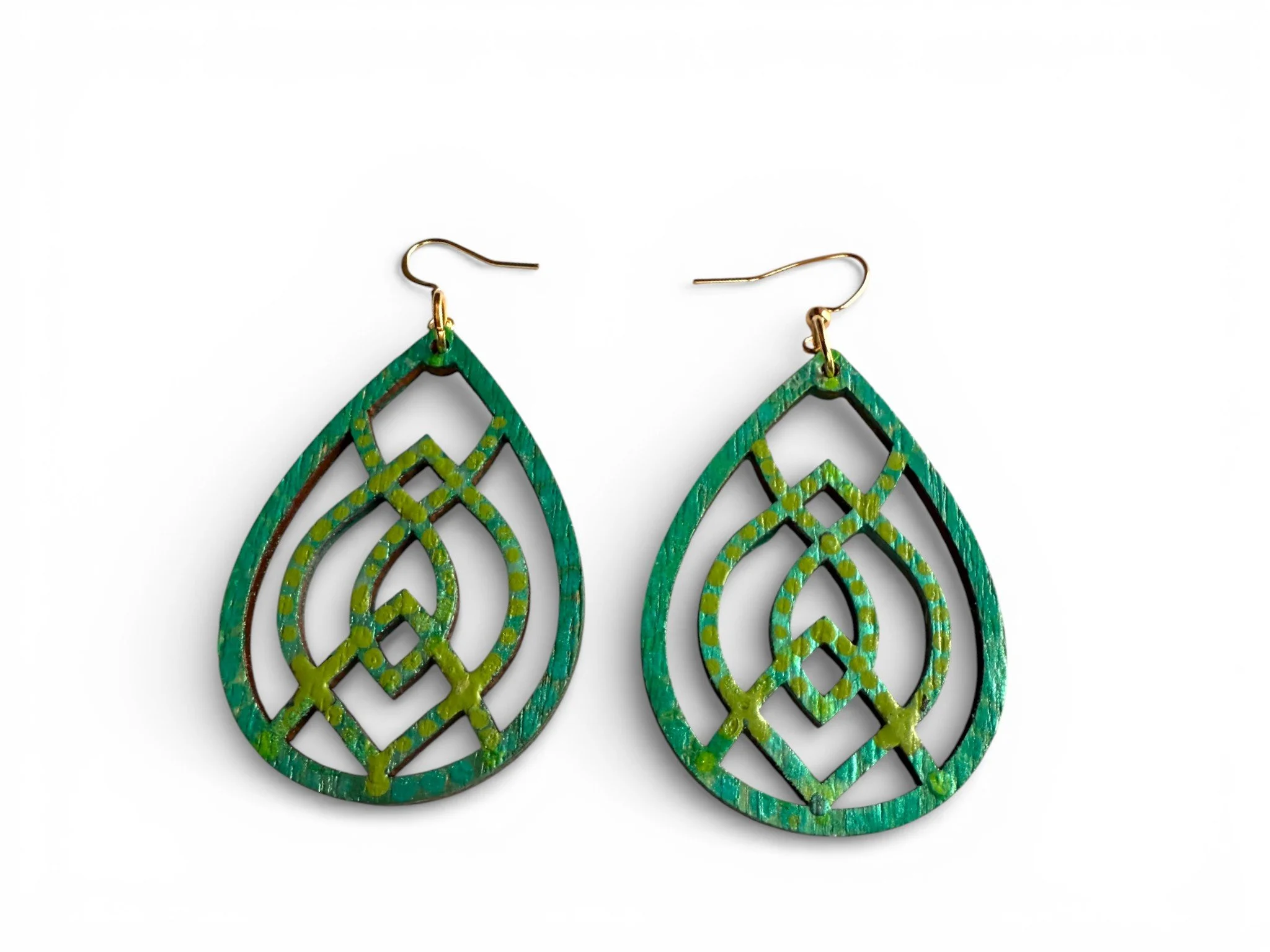 Lumina Cameo Teardrop Earrings by Color Cult