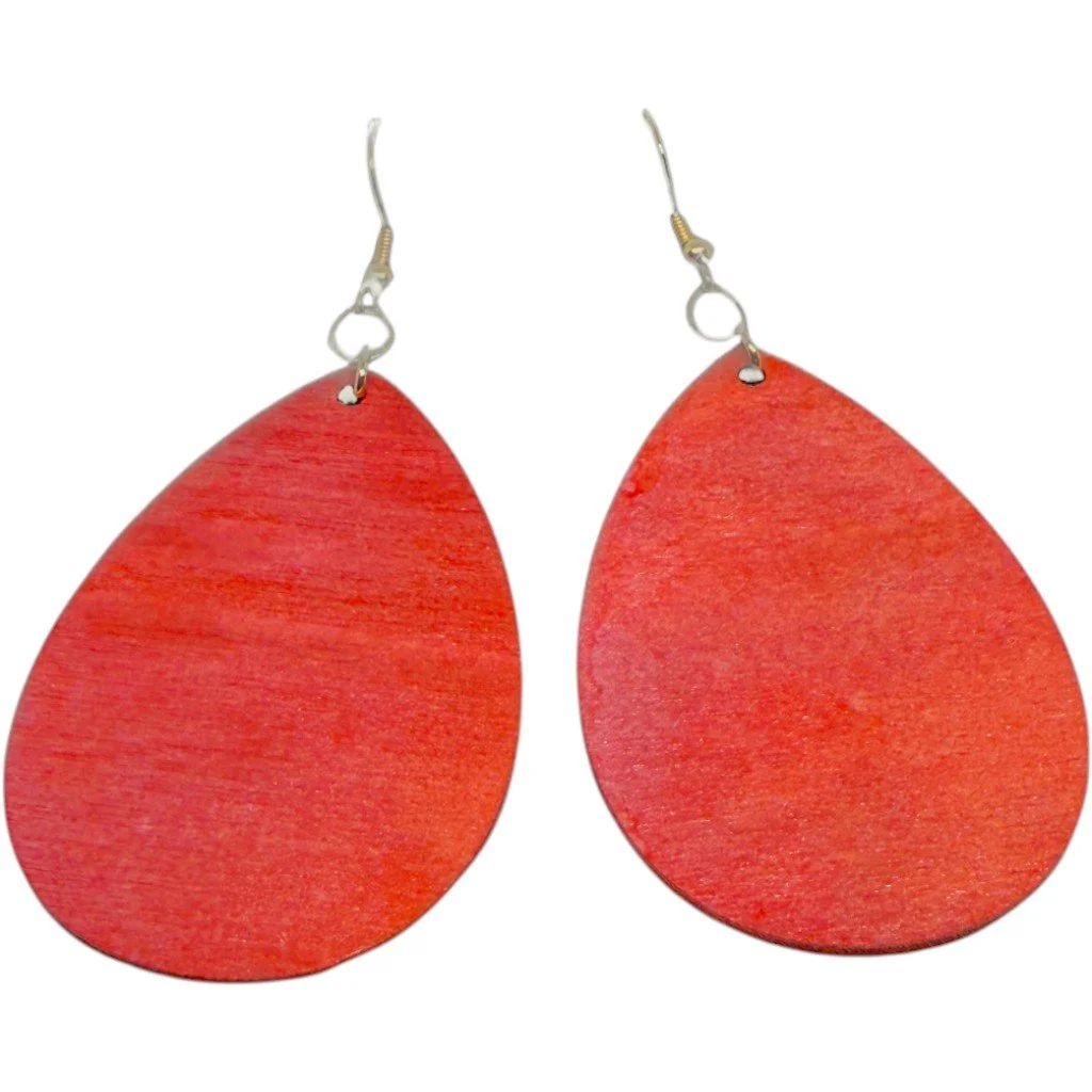 Persimmon Teardrop Earrings by Color Cult