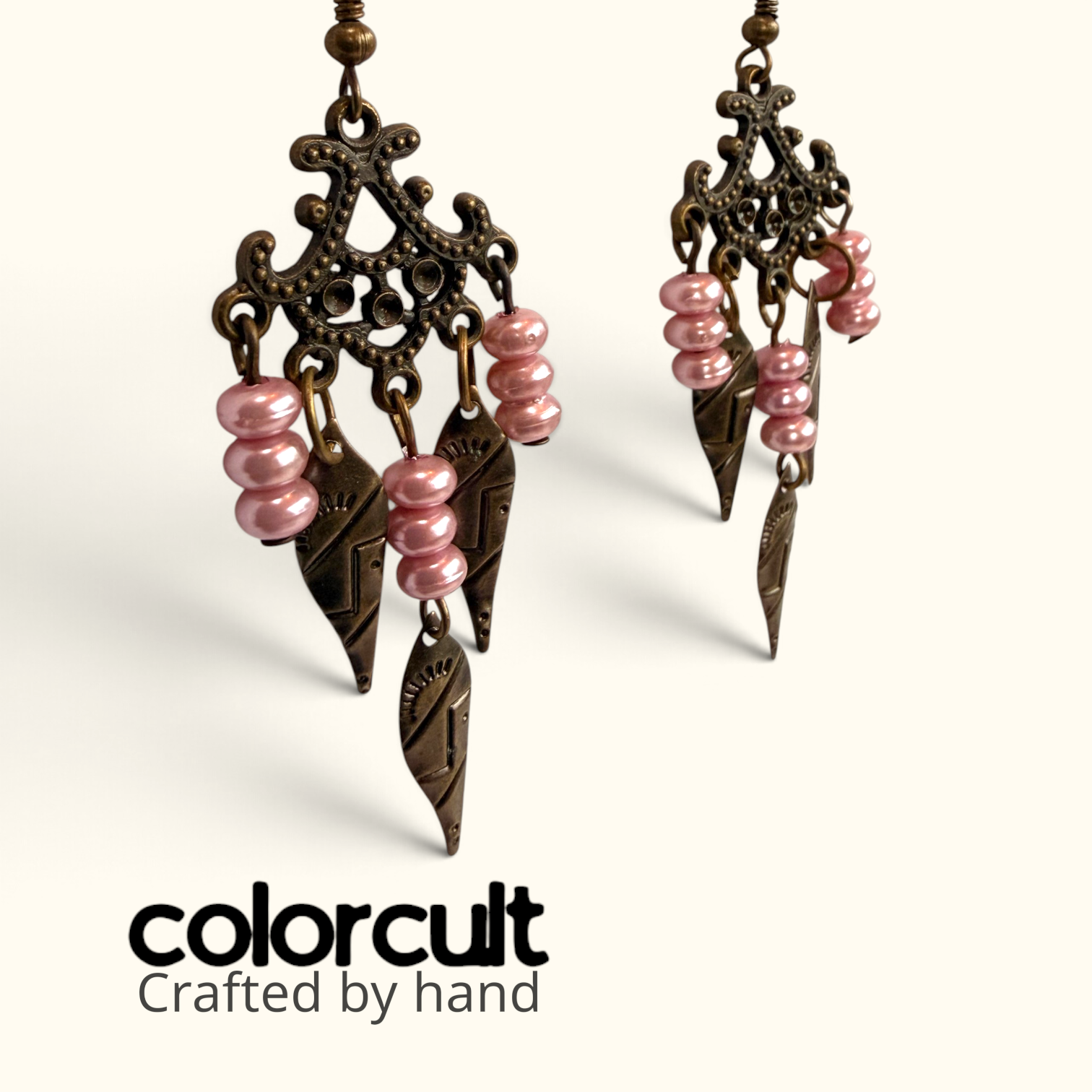 Blush Pearl & Chevron Dagger Chandelier Earrings (1).png