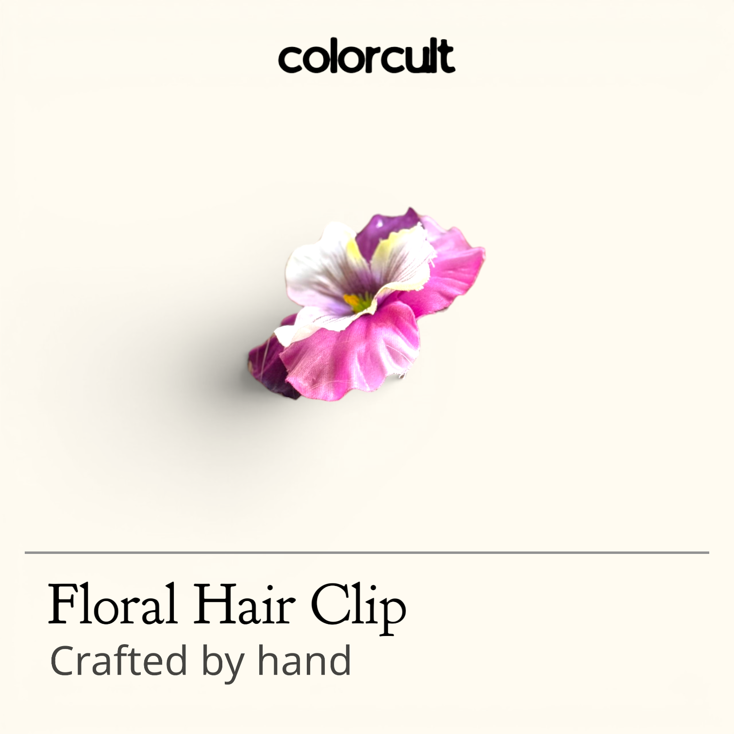 Multicolor Pansy Hair Clip
