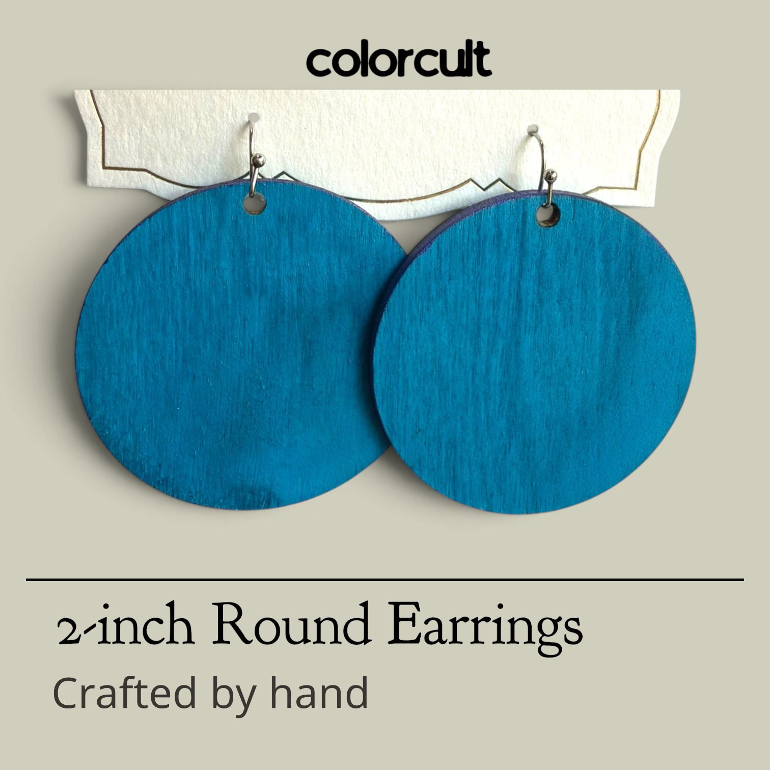 Aqua Steel 2-Inch Earrings