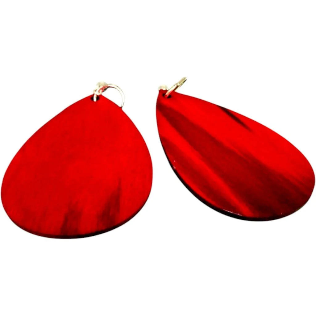 Inferno Teardrop Earrings Backside by Color Cult