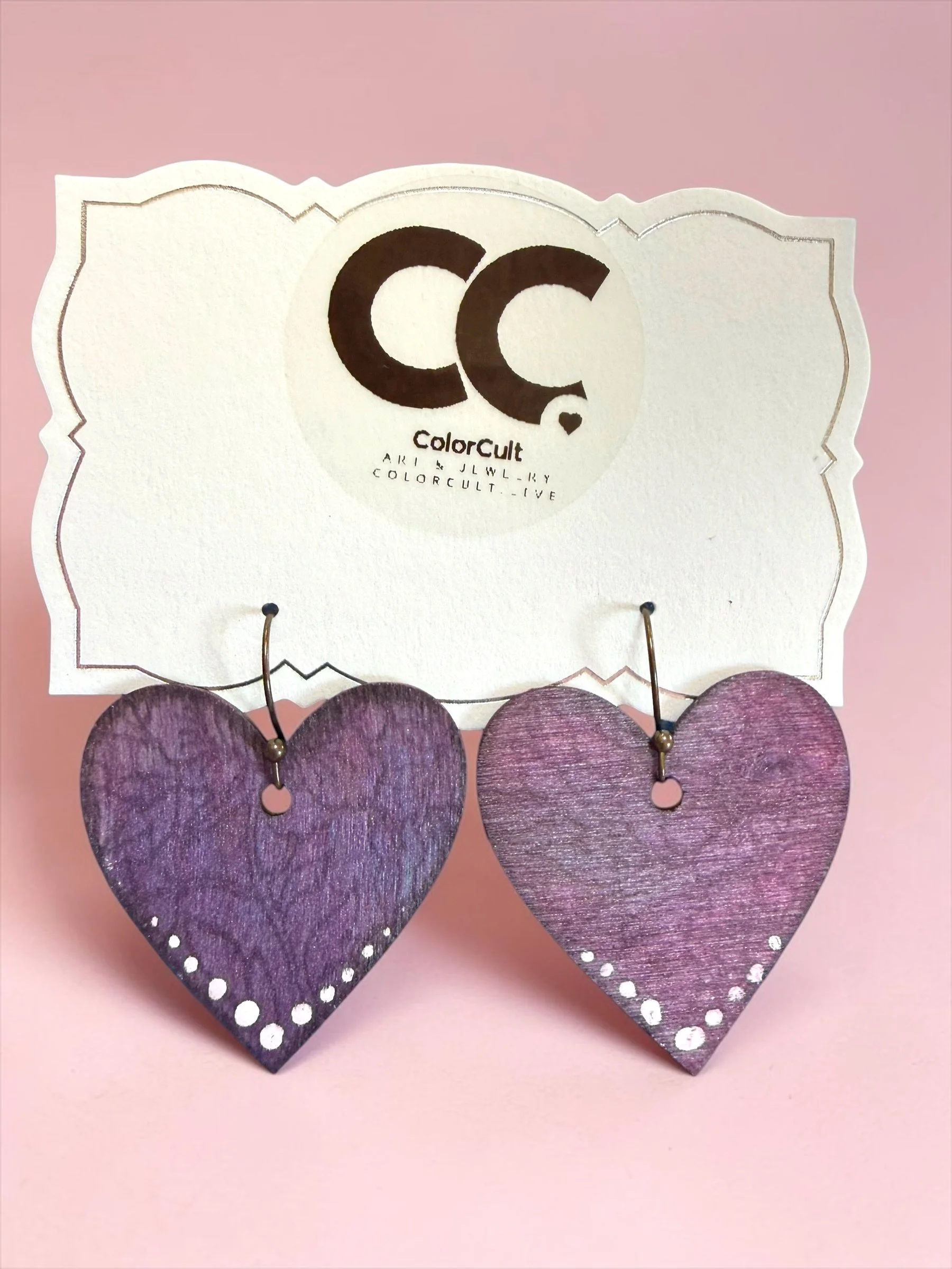 Distressed Pastel Rustic Heart Earrings (1).JPG