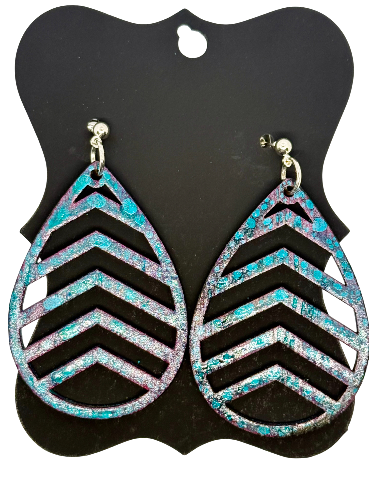 Cameo2 Teardrop Earrings by Color Cult