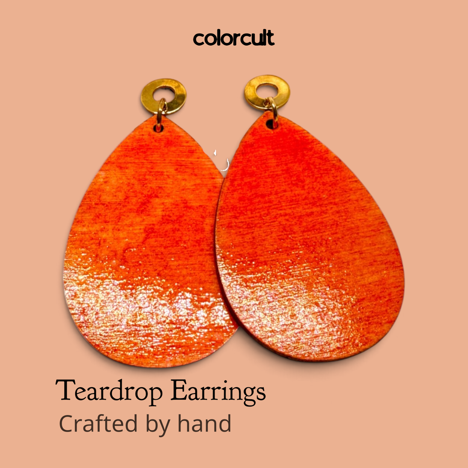 Squash Gloss Teardrop Earrings