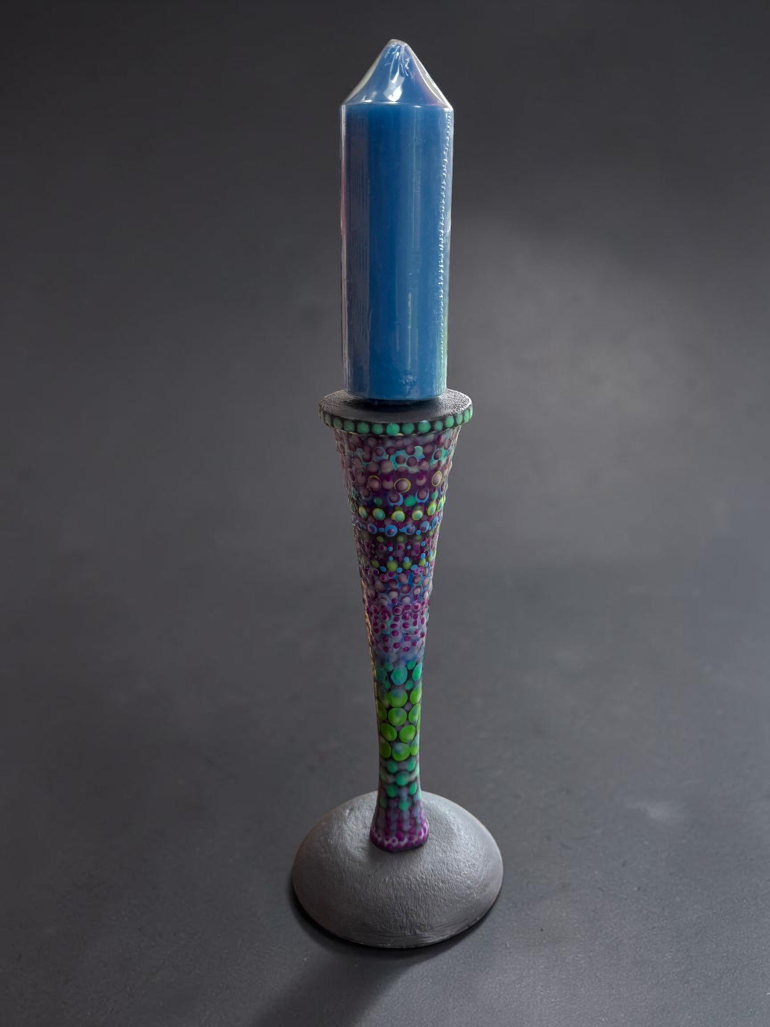 Tall Mandala Tapered Candleholder
