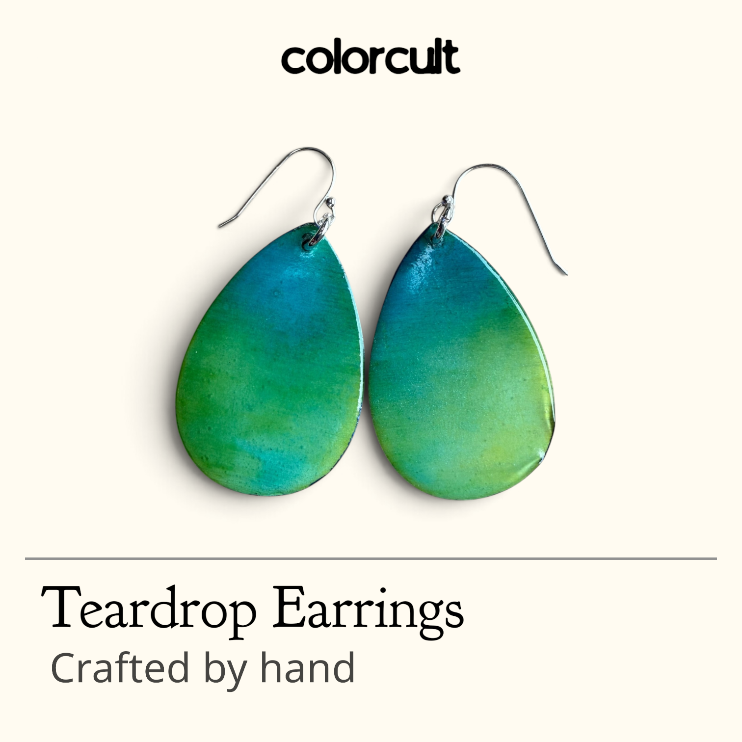 Reversible Glow in the Dark Teardrop Earrings 1.0