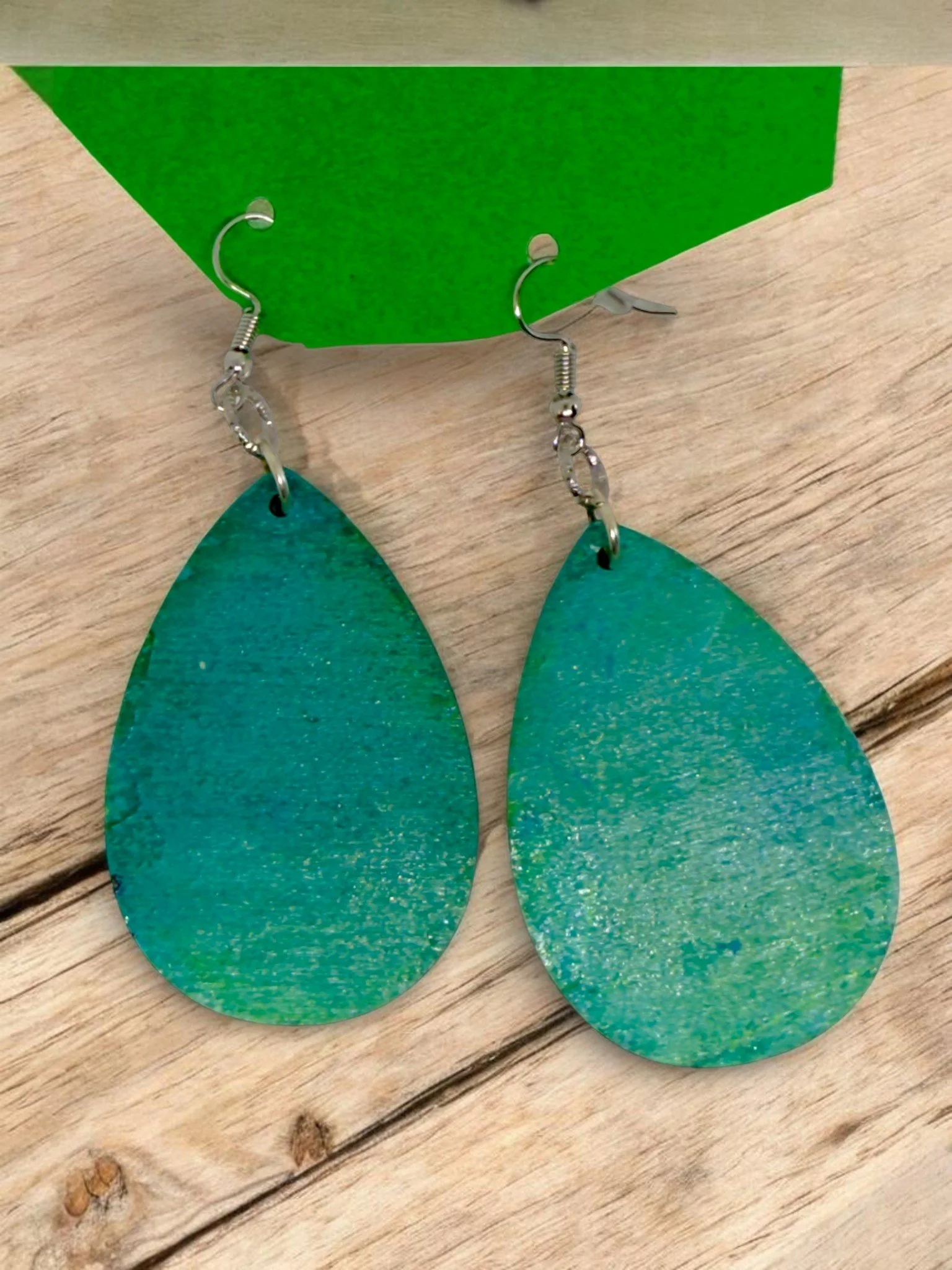 Deep Sea Teardrop Earrings by Color Cult