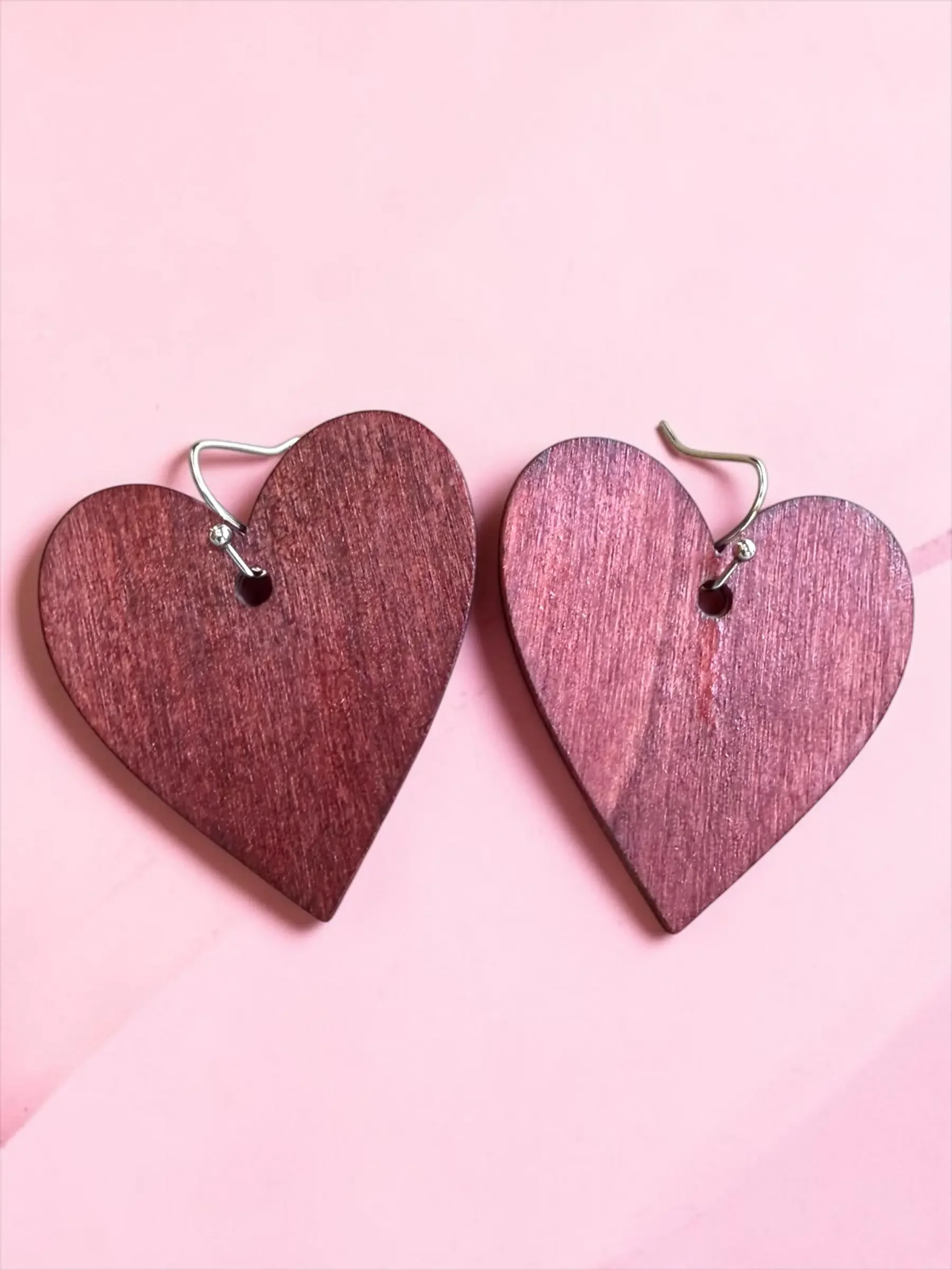 Color Cult Earthy Red Rustic Heart Earrings (21).webp
