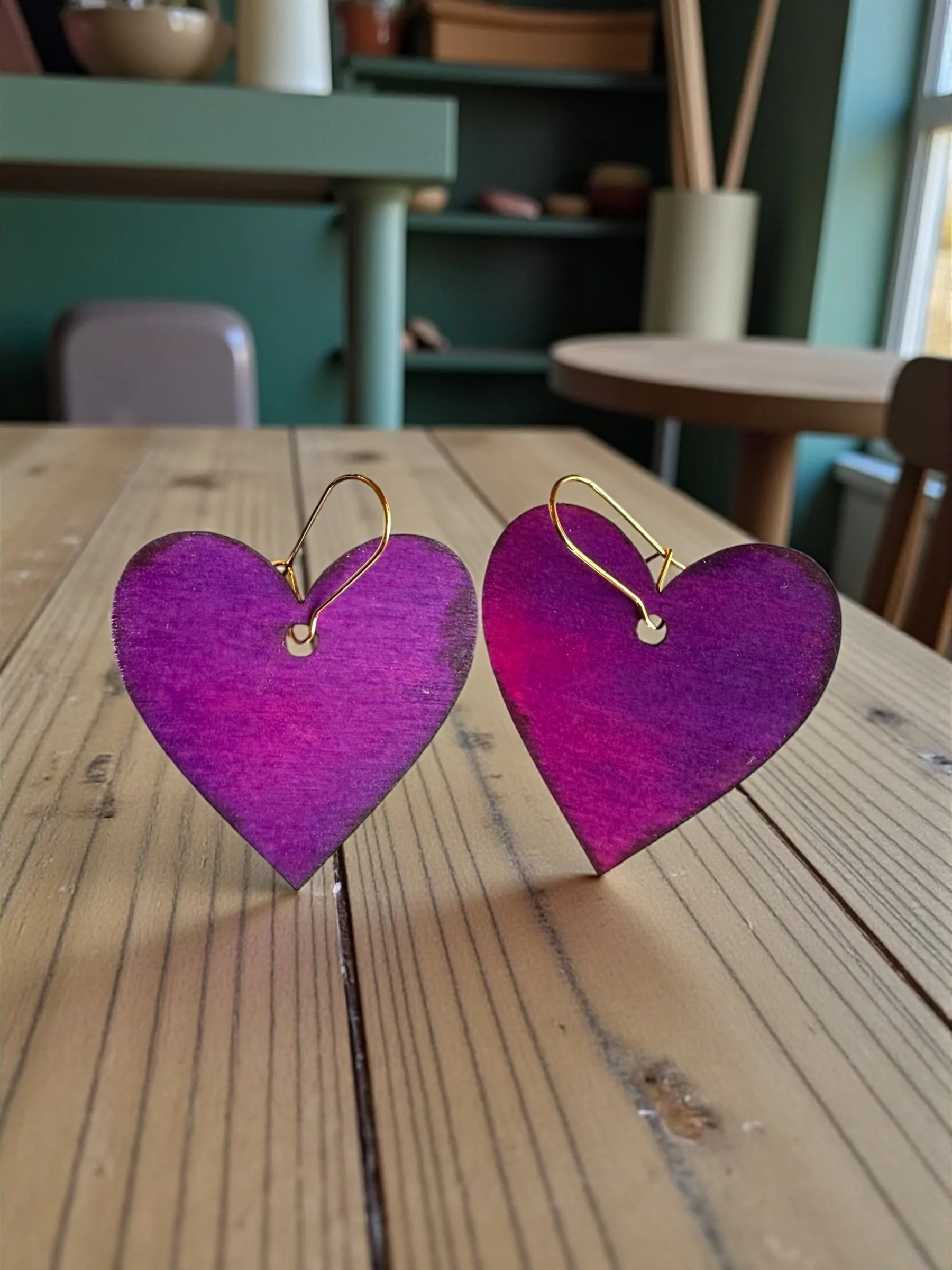 More Love Purple Shimmer Earrings.JPEG