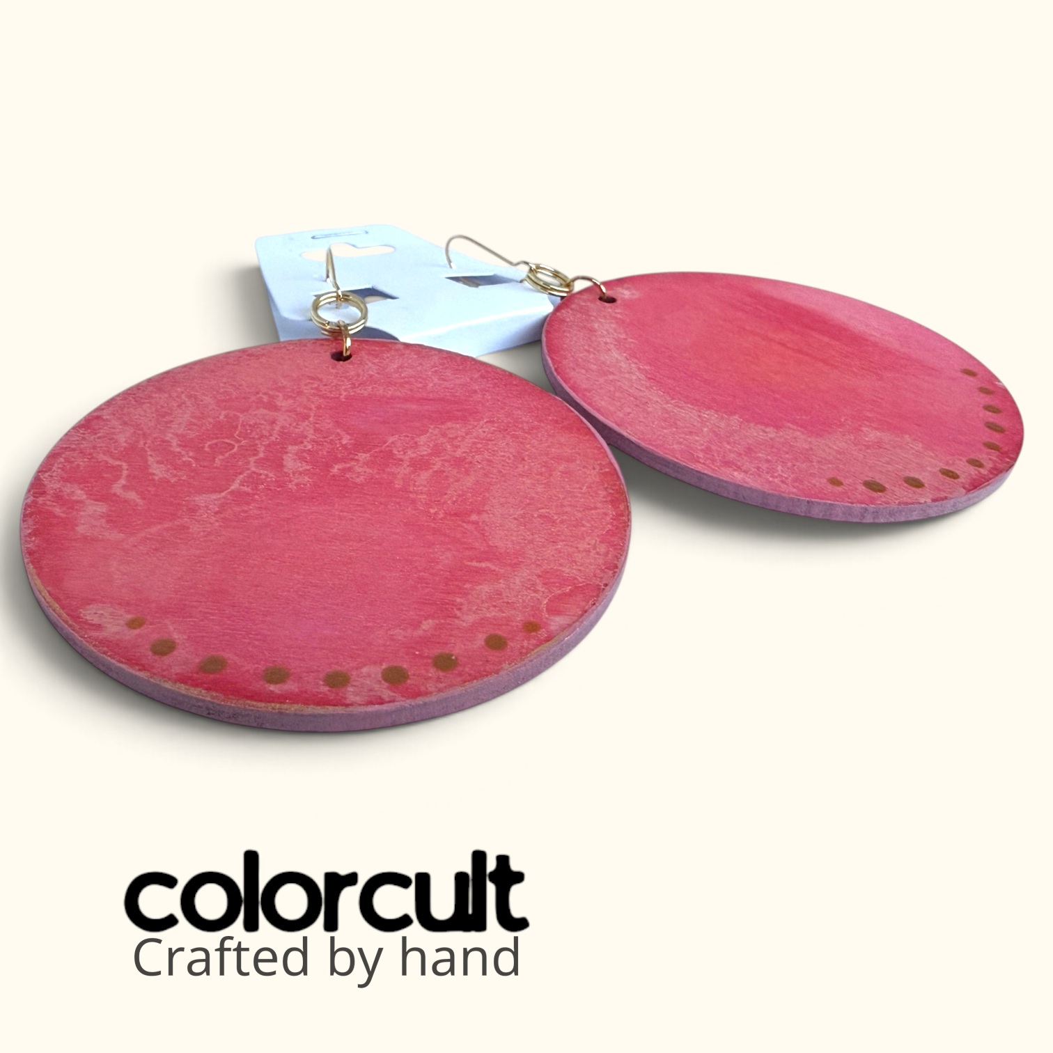 Empress Pink Painted Queen Round Earrings (1).png