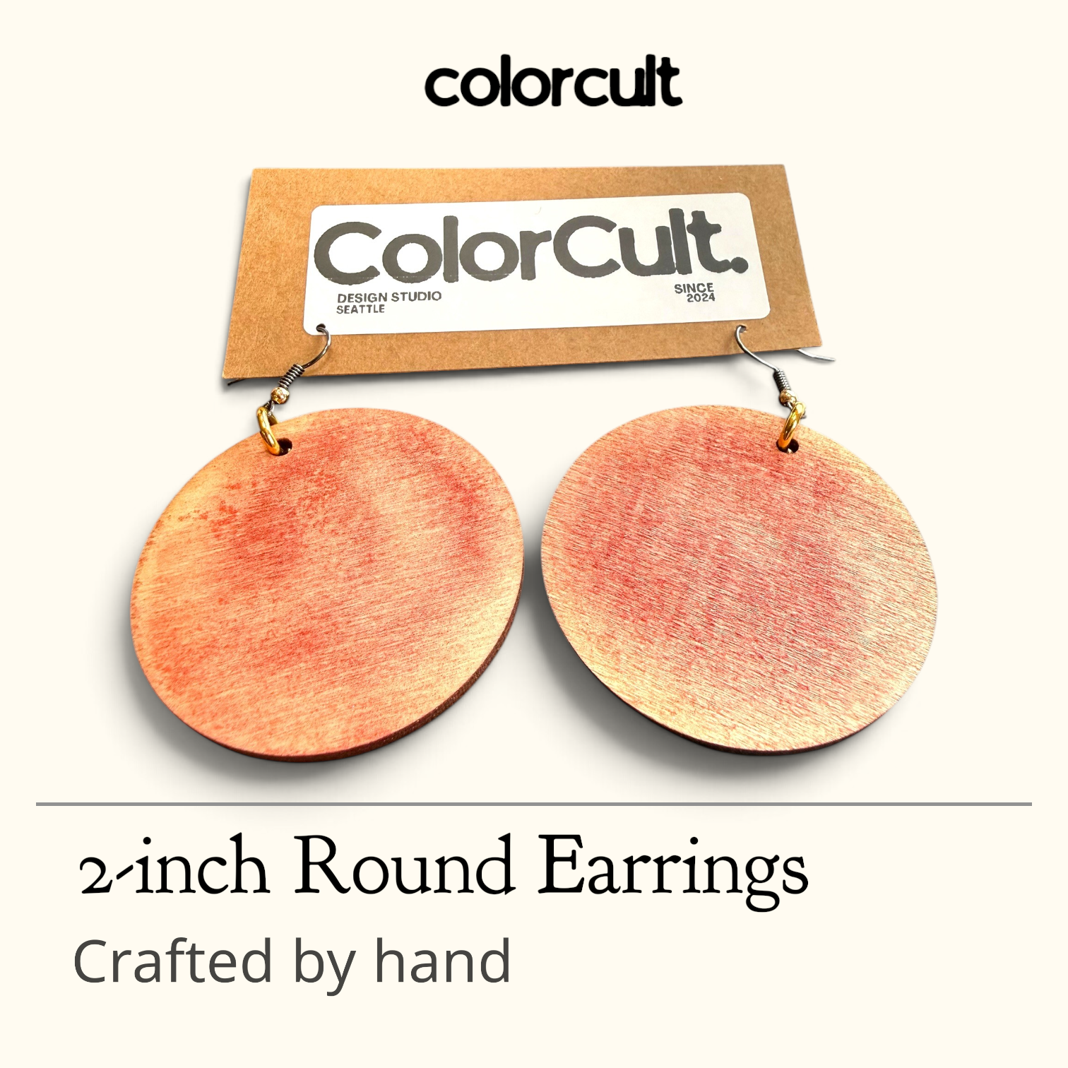 Distressed Cinnamon Earrings - Gold & Steel