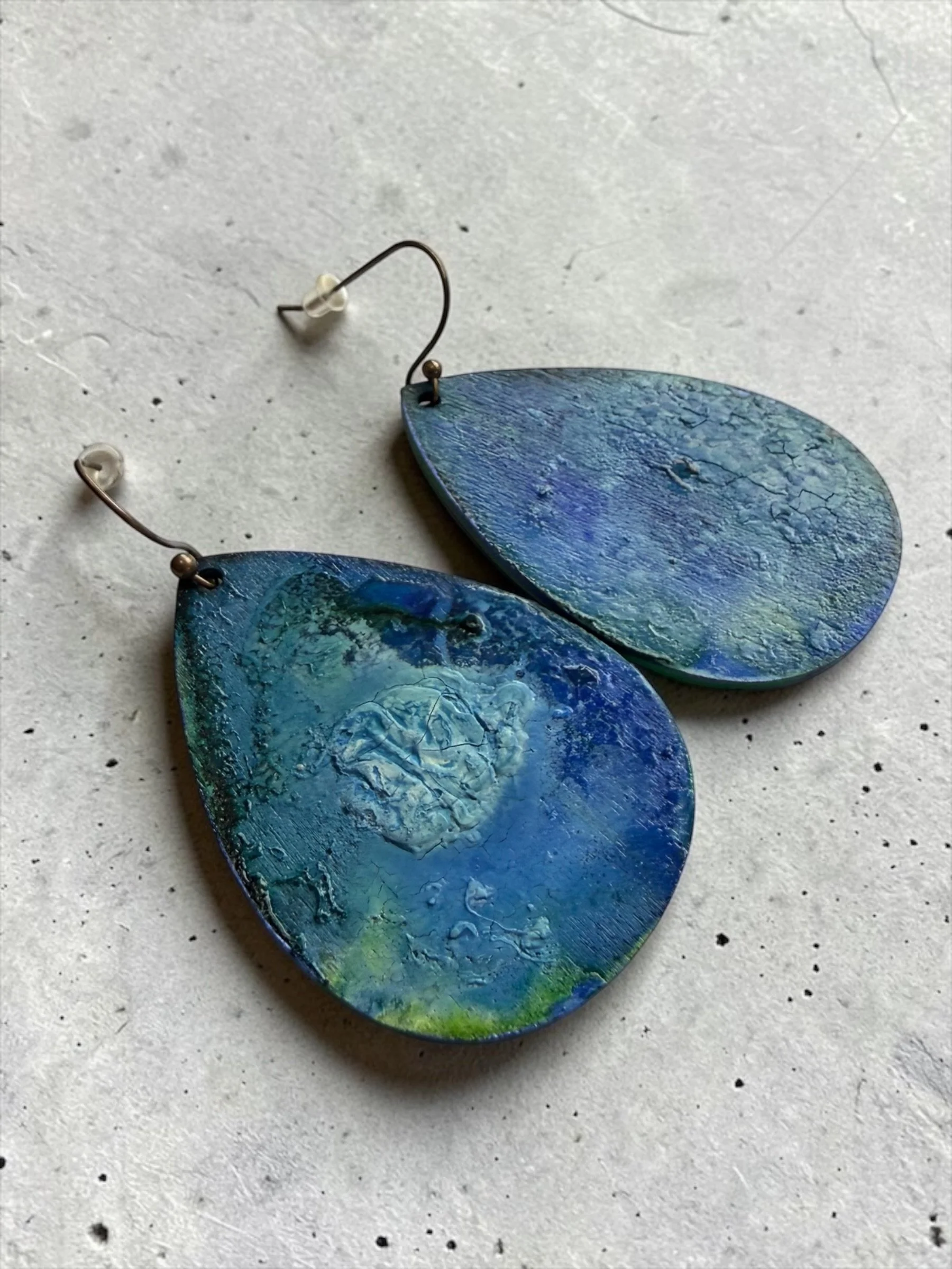 Oceanic Dream Hand-Painted Earrings by Color Cult