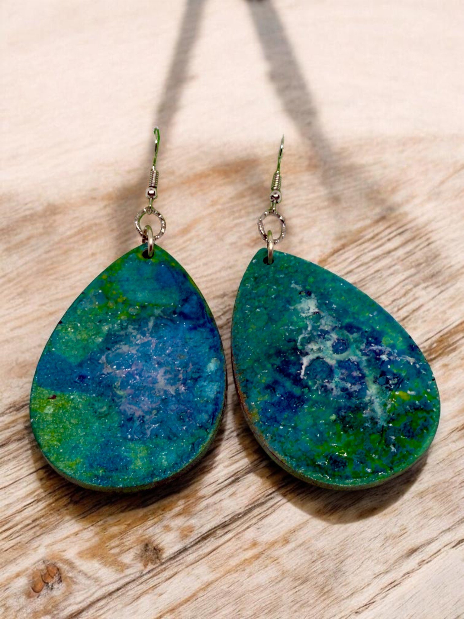 Deep Sea Teardrop Earrings by Color Cult