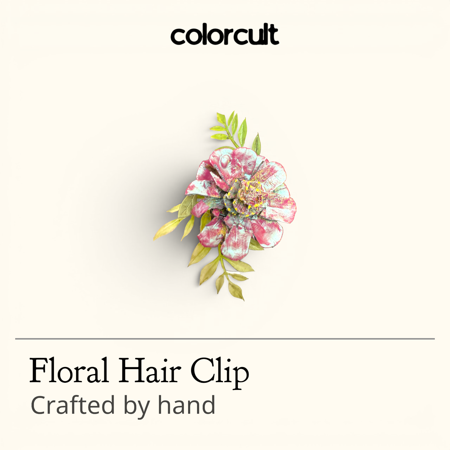 Pine Flower Hair Clip