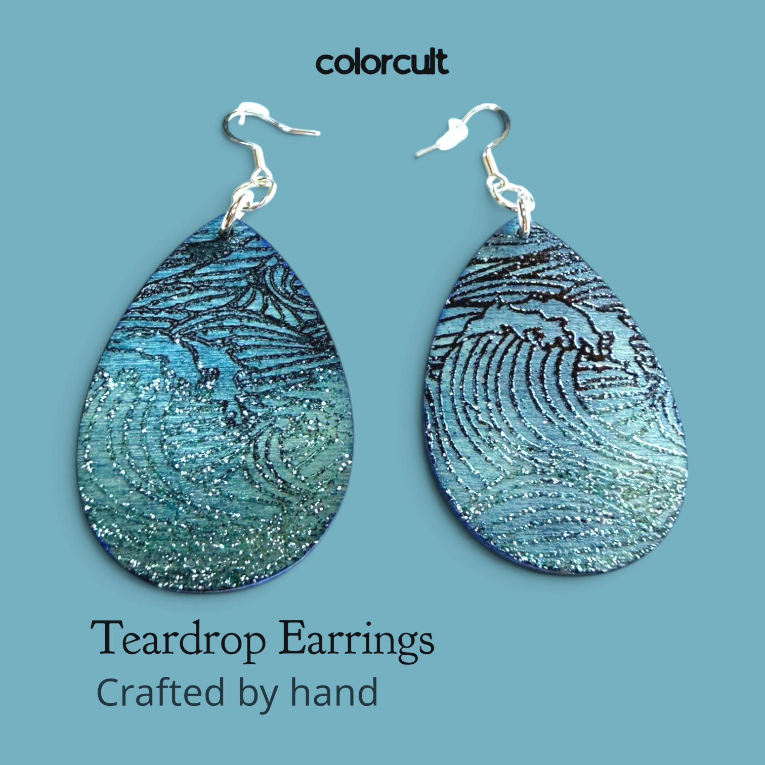 Japanese Seas Teardrop Earrings