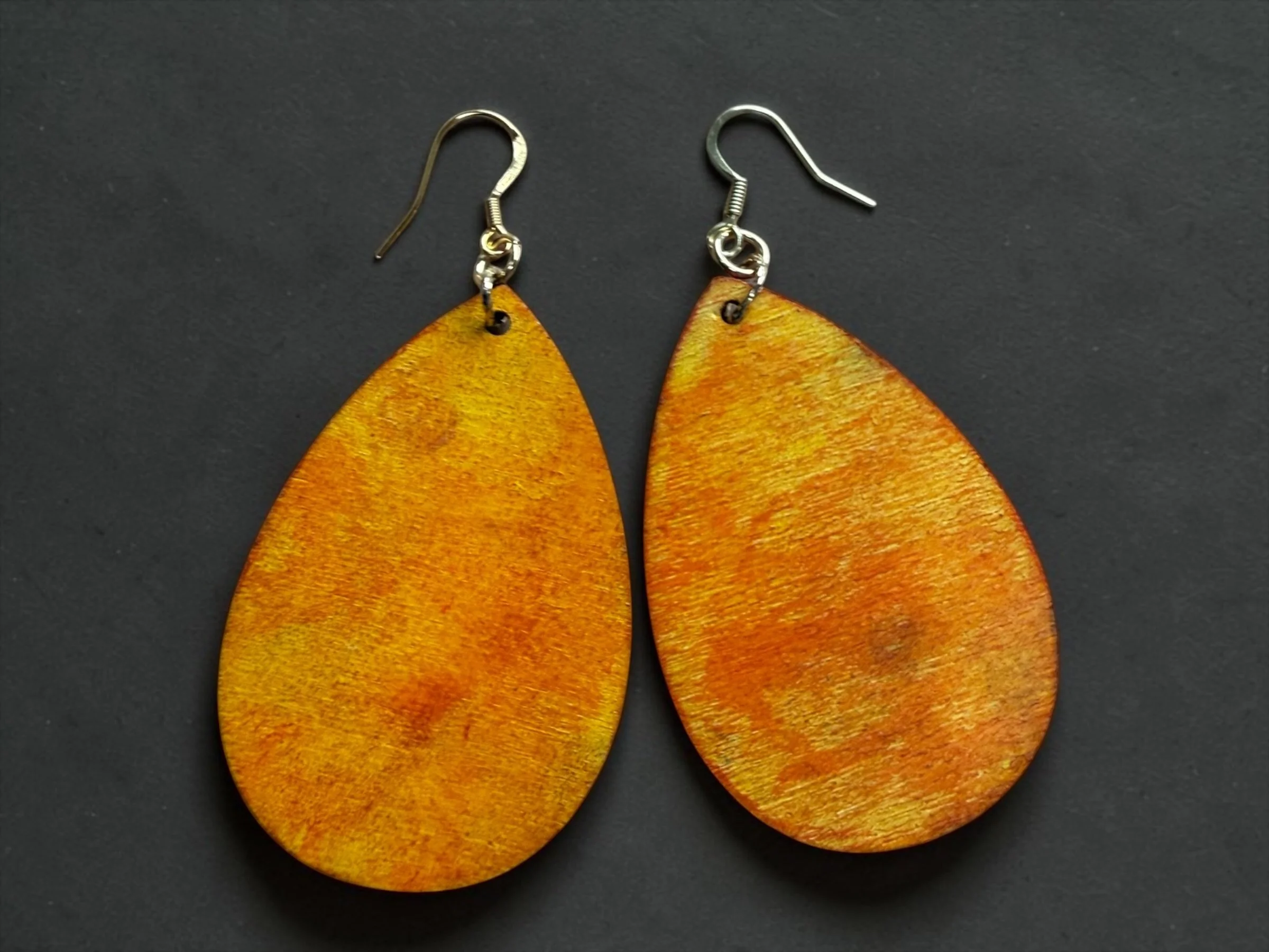 Back of Jardin Teardrop Earrings 2.0 by Color Cult