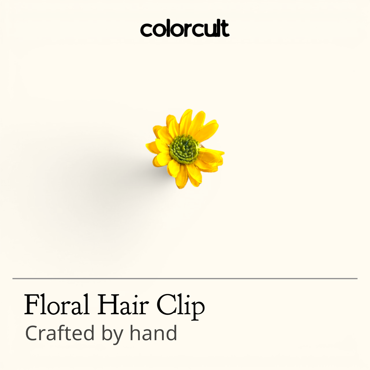 Gold Daisy Mum Hair Clip