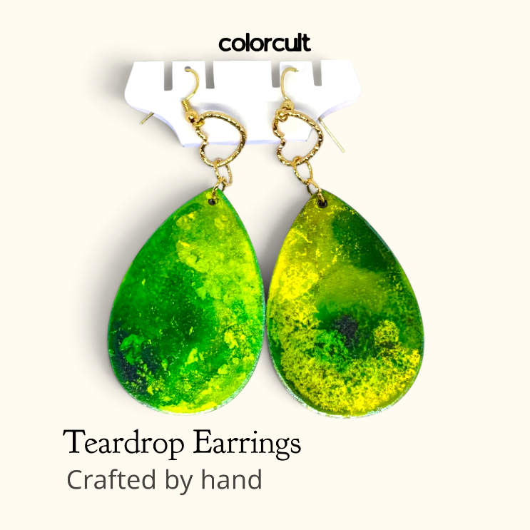 Galway Green Teardrop Earrings