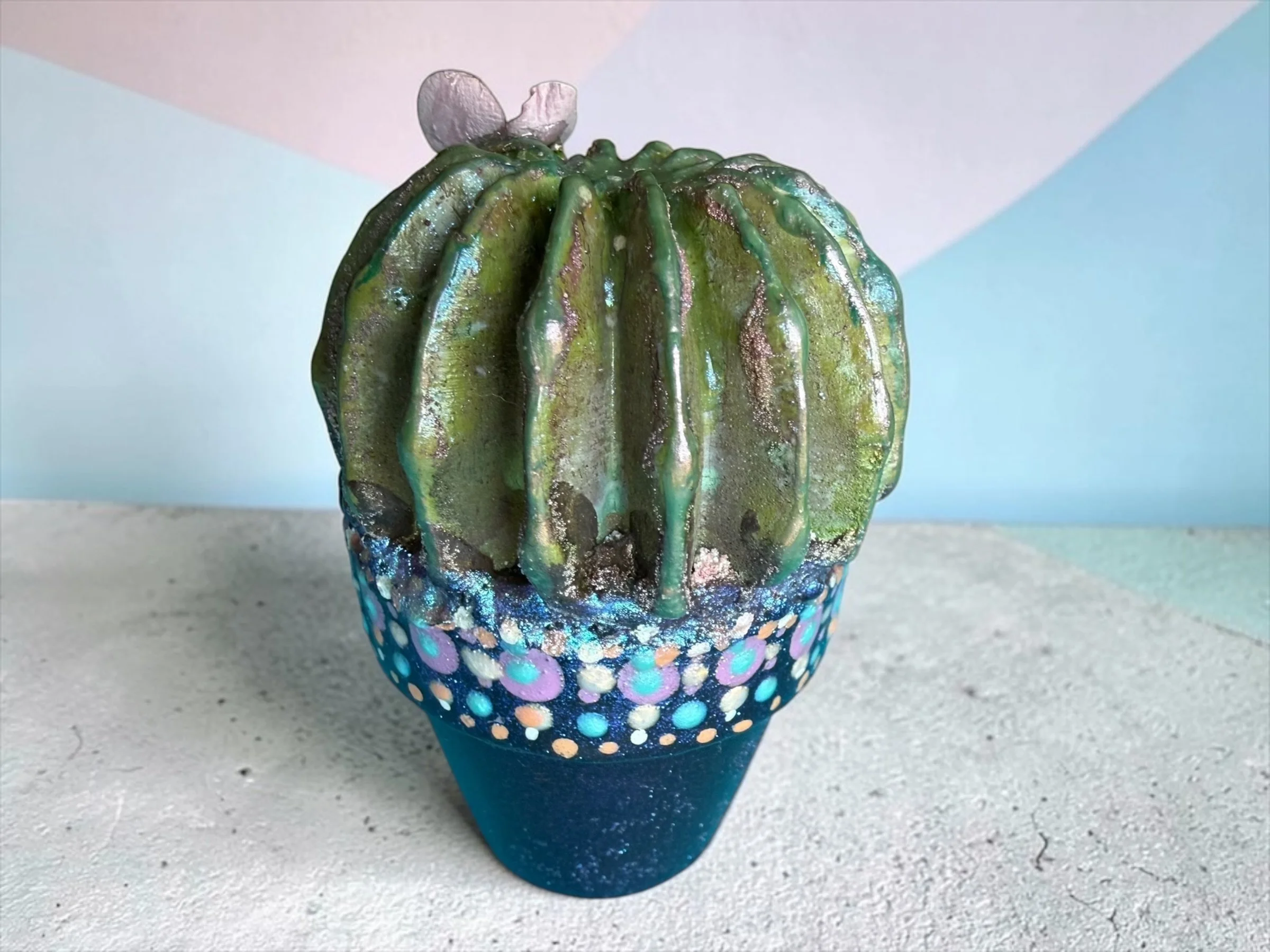 Hand-Casted Cement Cactus - In Bloom 2 (9).JPG