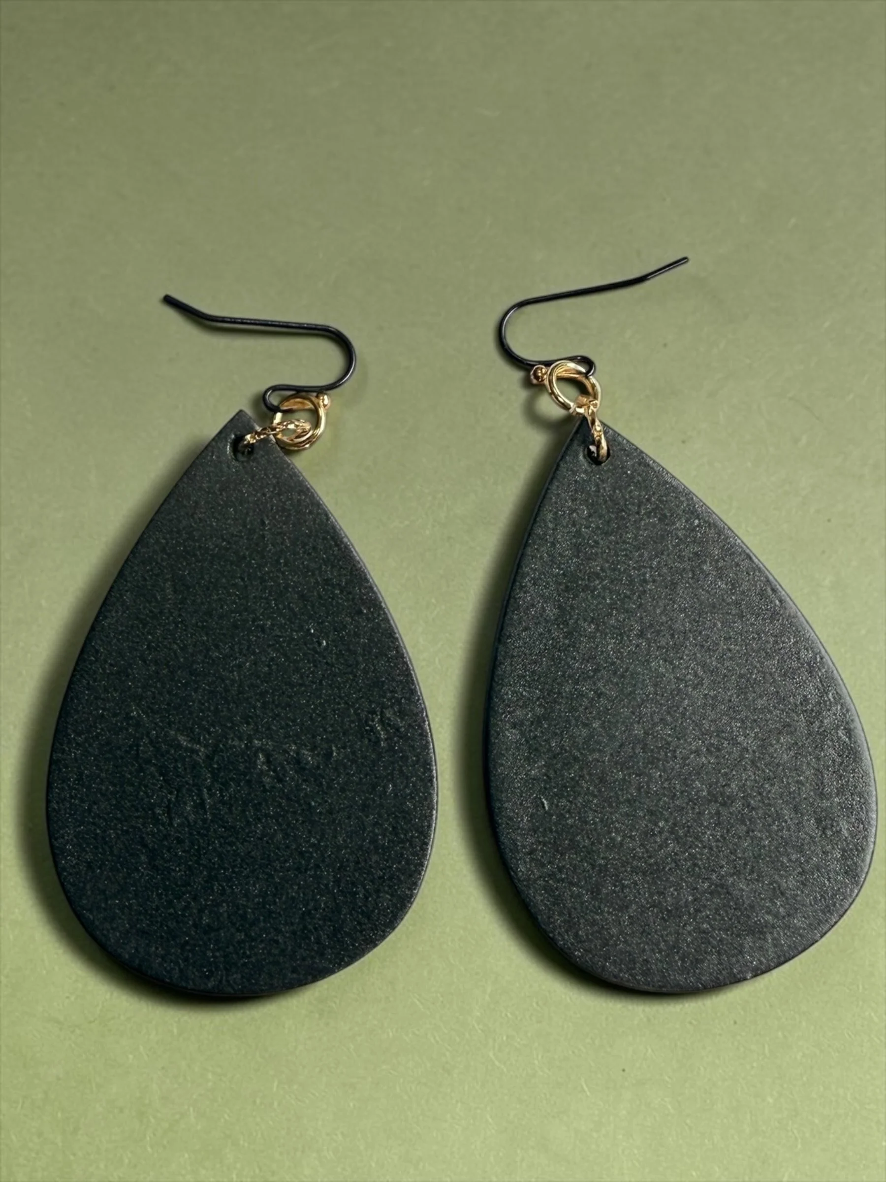 Ebony Teardrop Earrings by Color Cult