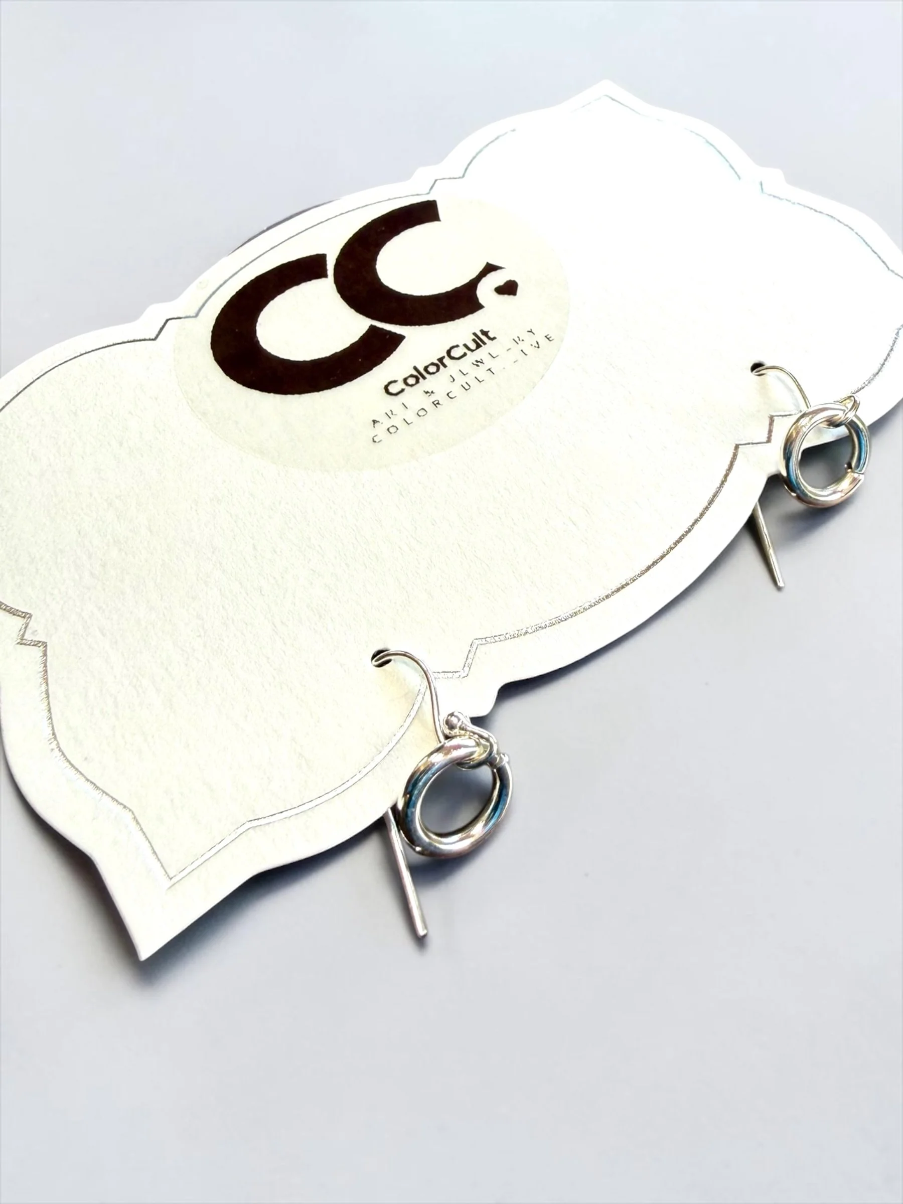 Tiny Front Facing Hoop Earrings - Silver (2).JPG
