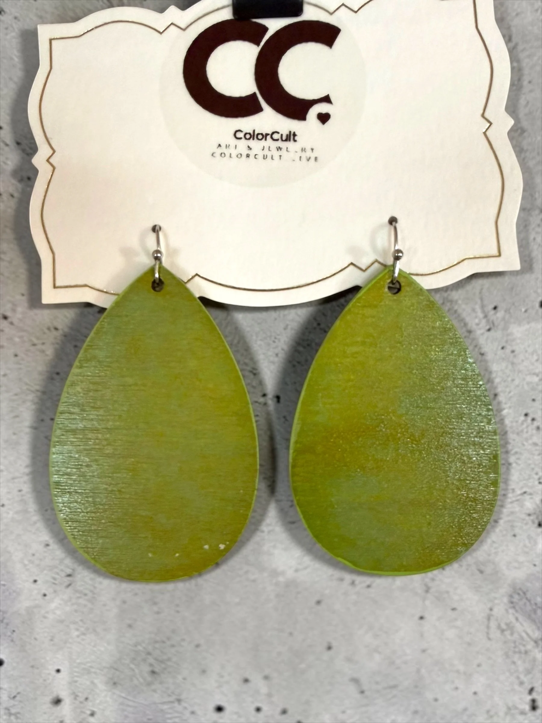 Fern Teardrop Earrings by Color Cult