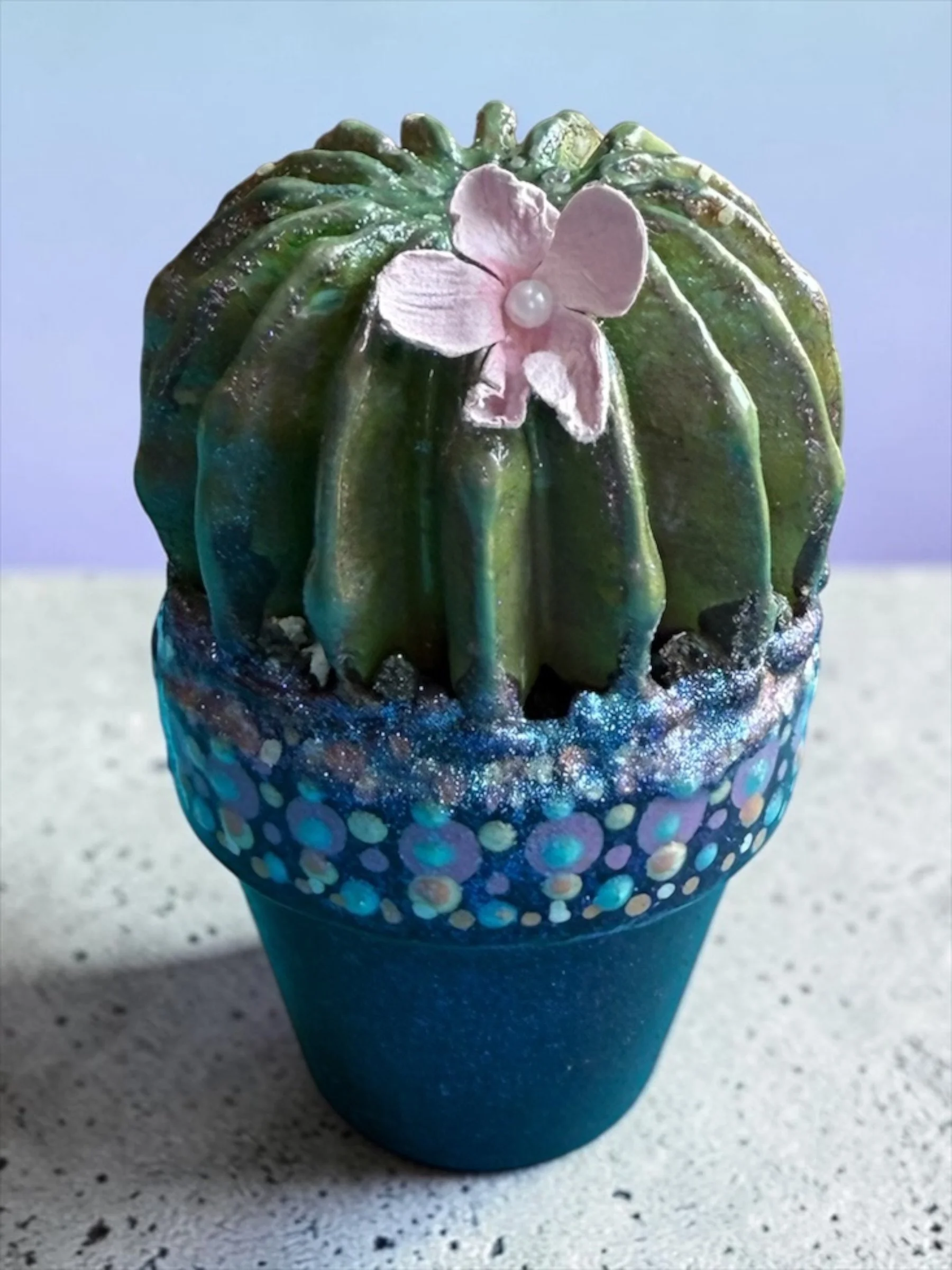 Hand-Casted Cement Cactus - In Bloom 2 (12).JPG