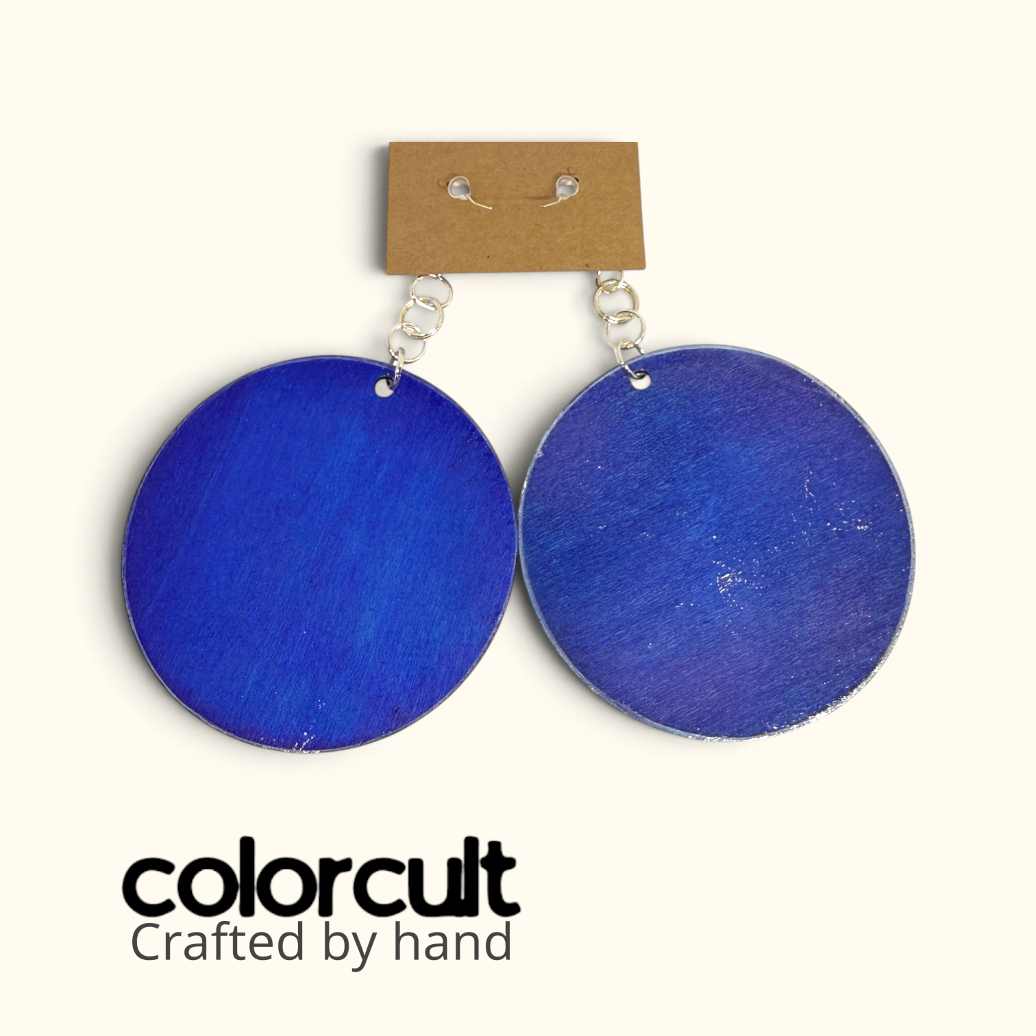 Silver Blue Queen Round Earrings.png