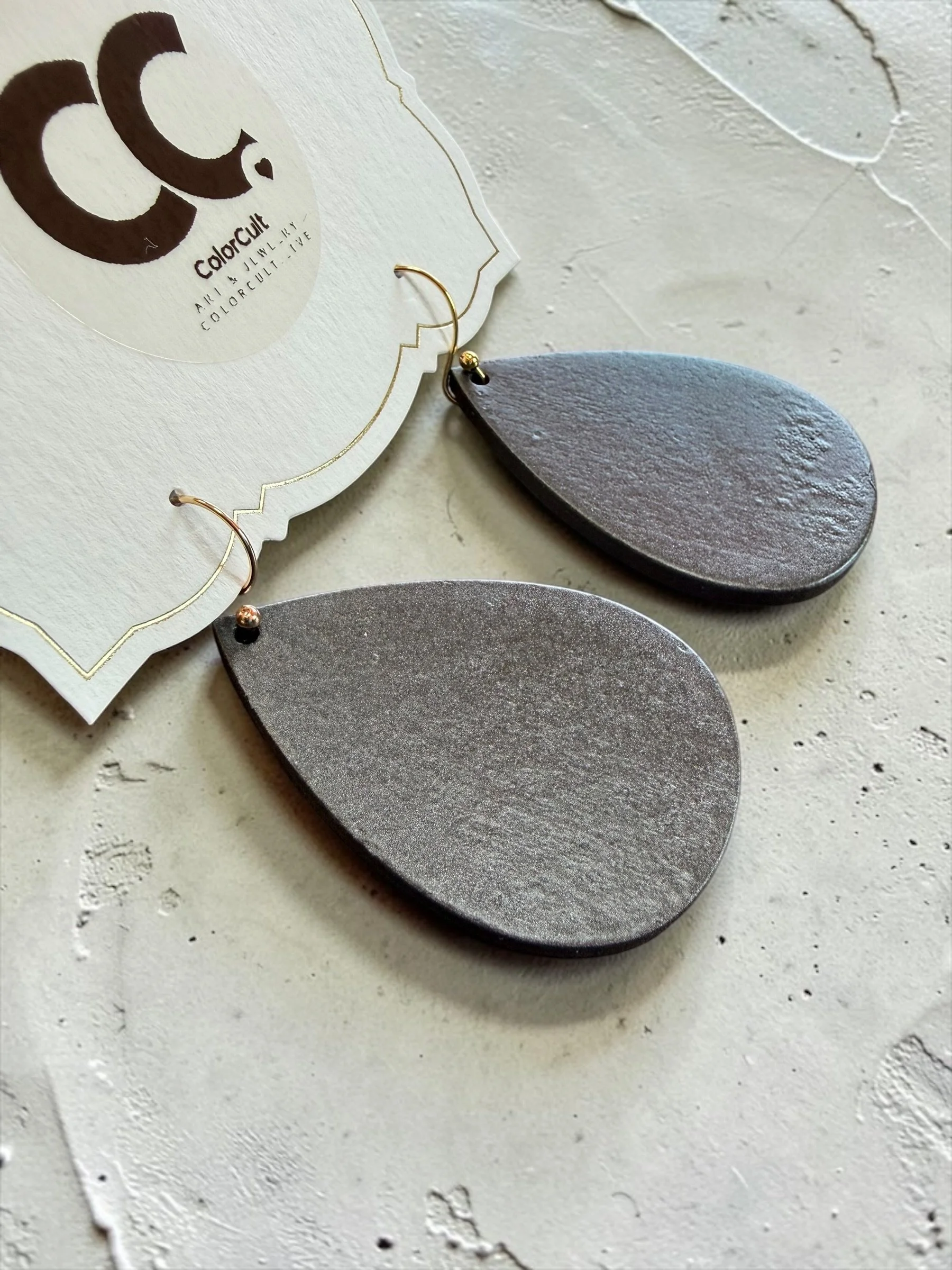 Black Satin Teardrop Earrings (1).JPG
