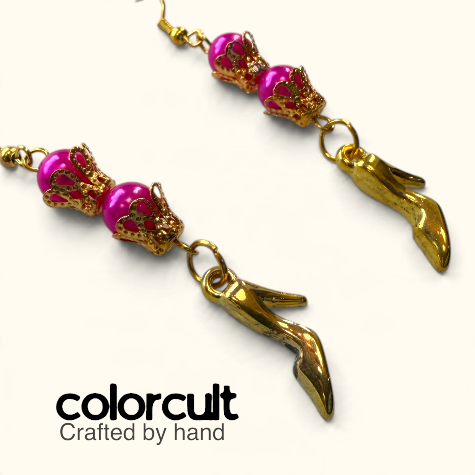 Whimsical Fuchsia Pearl Stiletto Drop Dangles (2).PNG