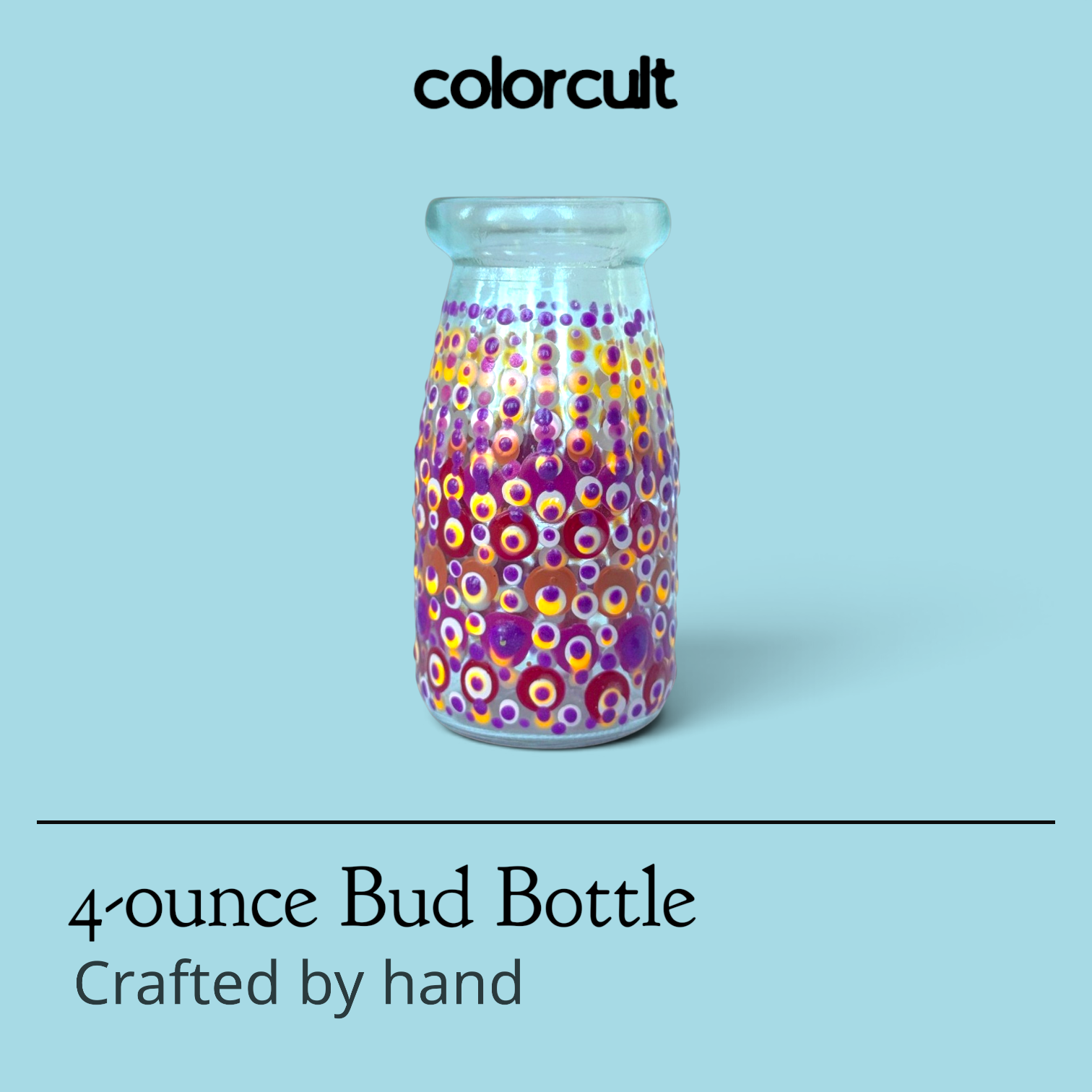 Small Milk Bottle Mandala #1 w/ GlowMax