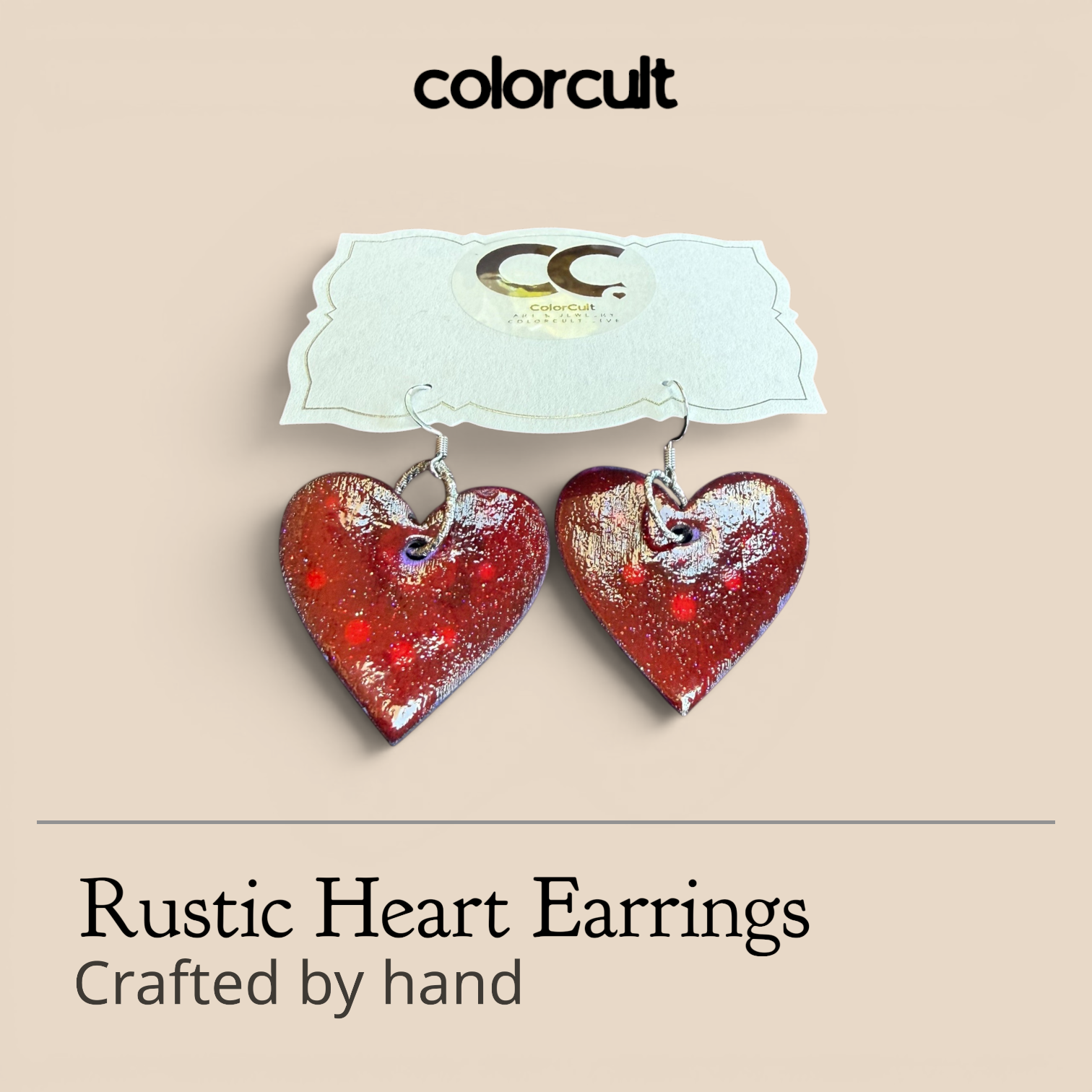 Reversible Romance Red Rustic Heart Earrings.png