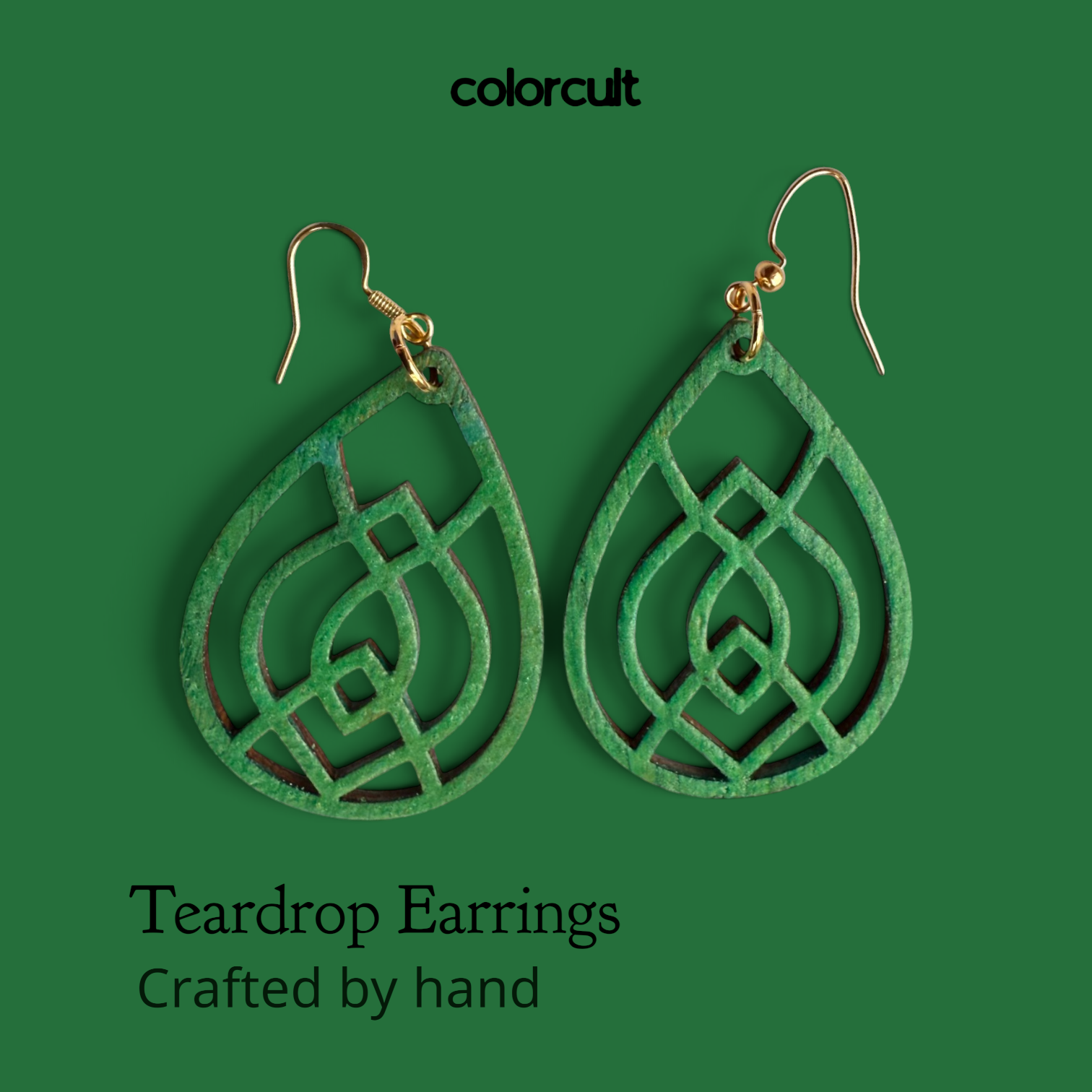 Cameo Window Teardrop Earrings